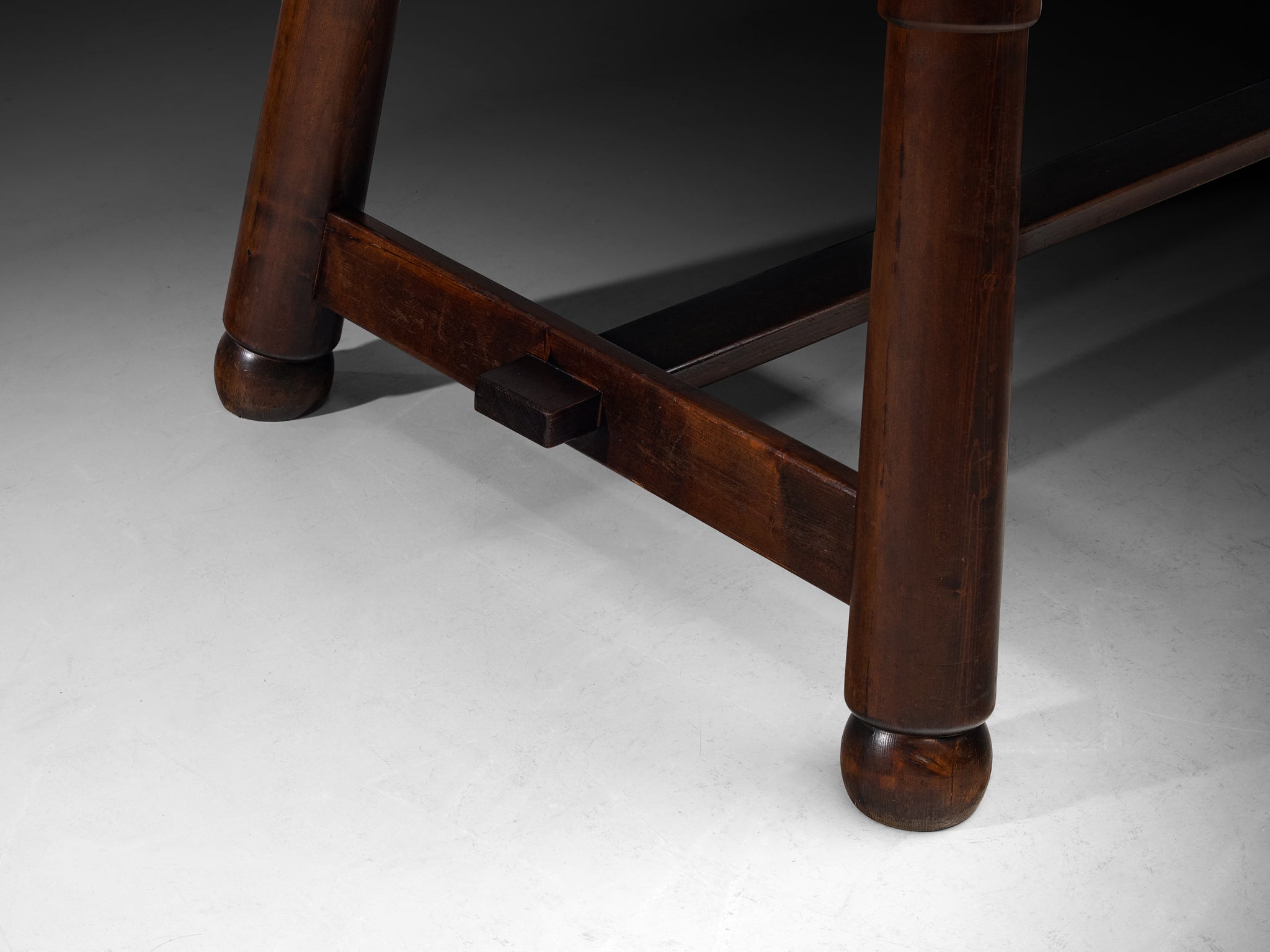 Georges Robert French Rustic Modern Dining Table in Pine Wood Tables Morentz