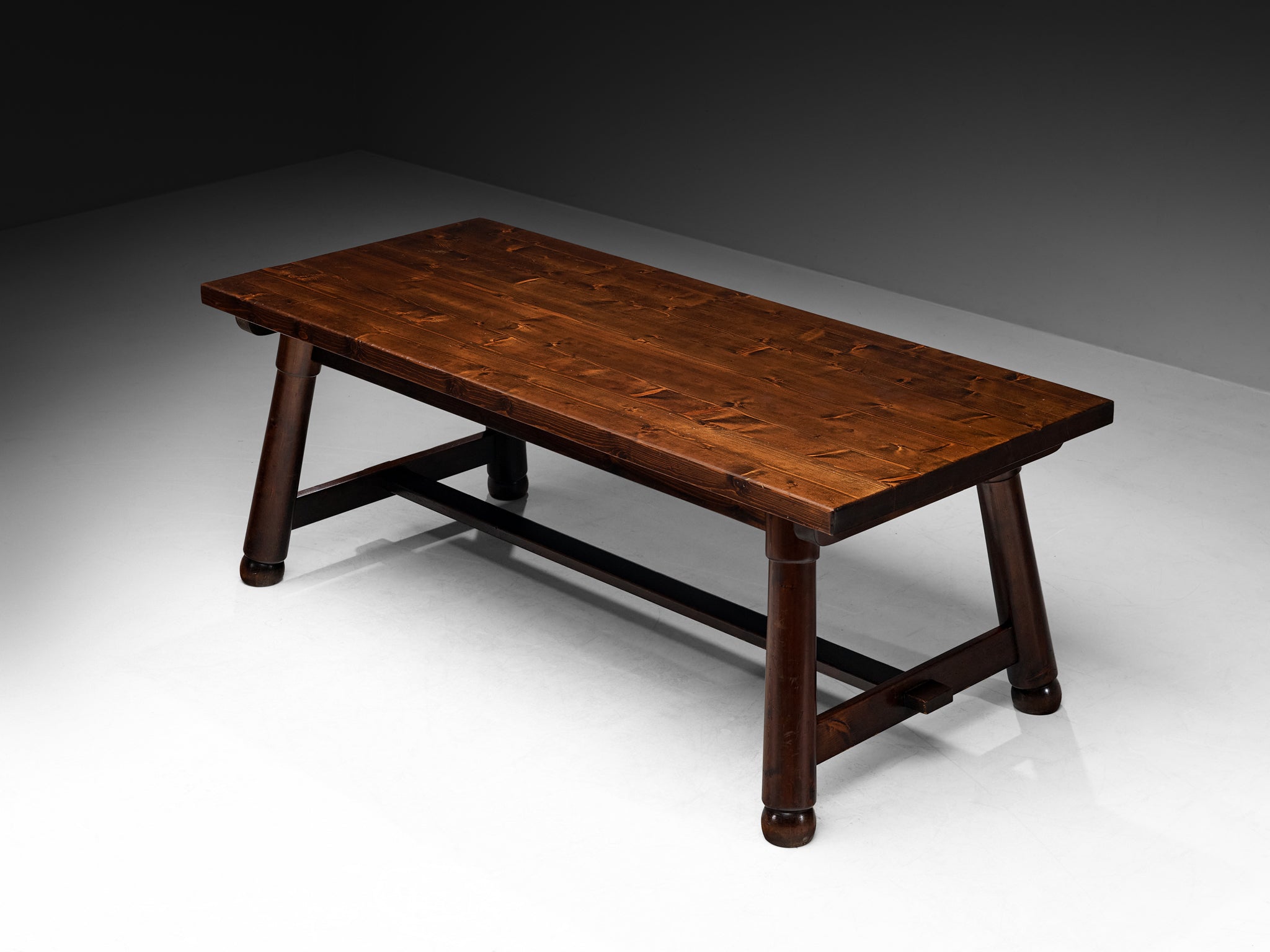 Georges Robert French Rustic Modern Dining Table in Pine Wood Tables Morentz
