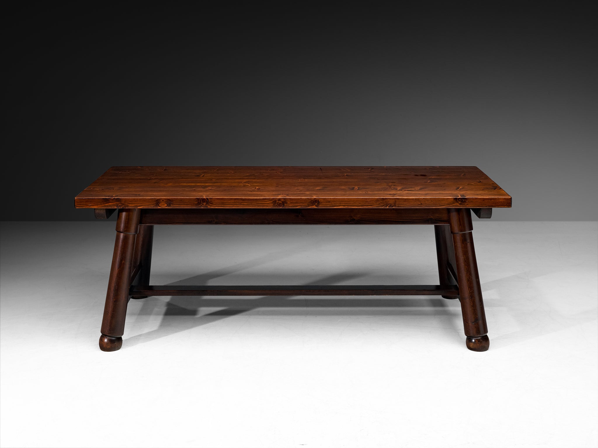 Georges Robert French Rustic Modern Dining Table in Pine Wood Tables Morentz