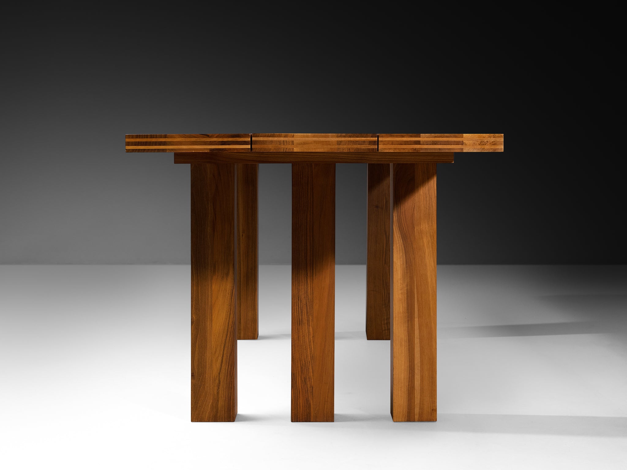 Mario Bellini for Cassina 'La Basilica' Dining Table in Walnut 280cm/110in