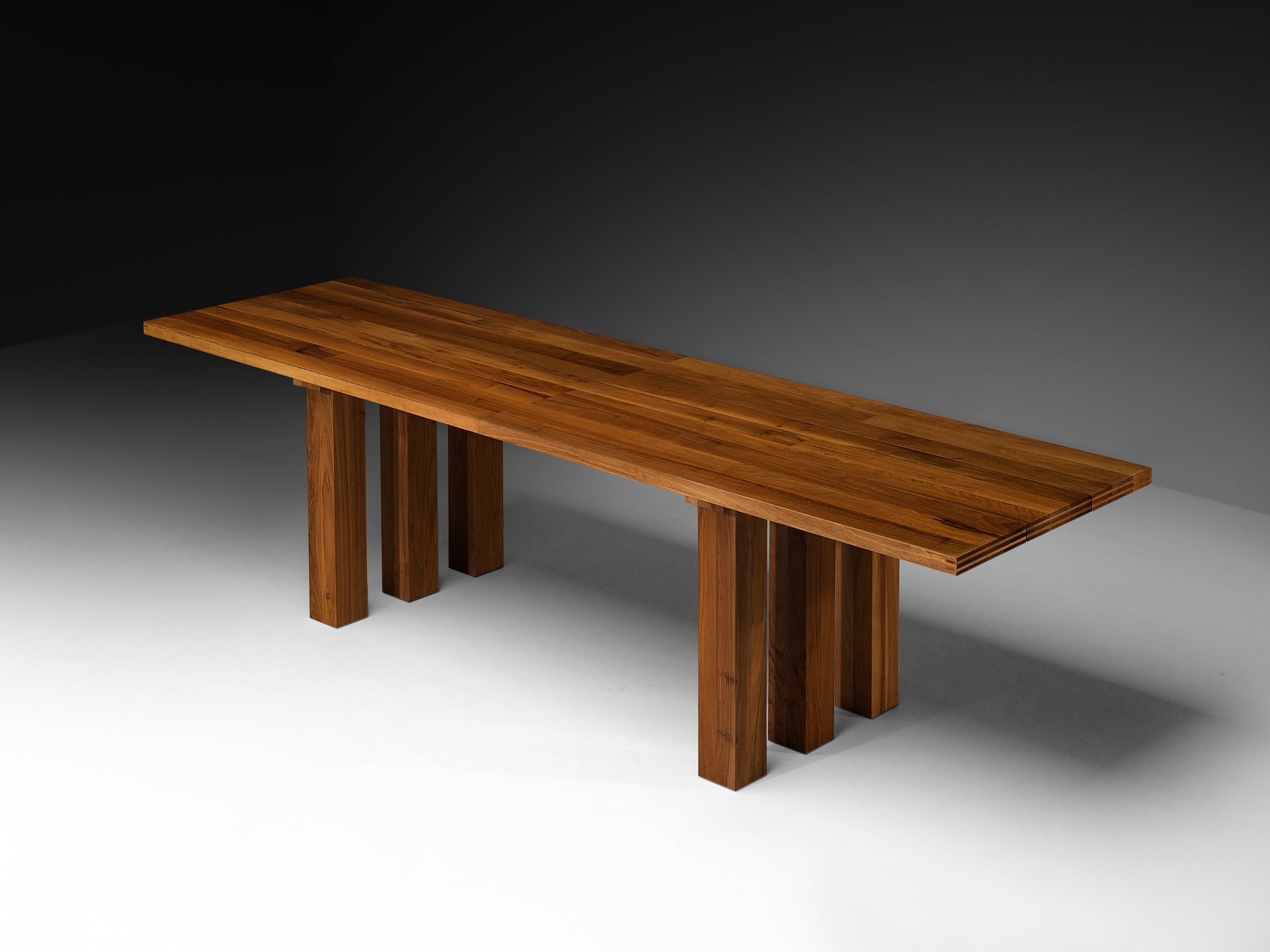 Mario Bellini for Cassina 'La Basilica' Dining Table in Walnut 280cm/110in