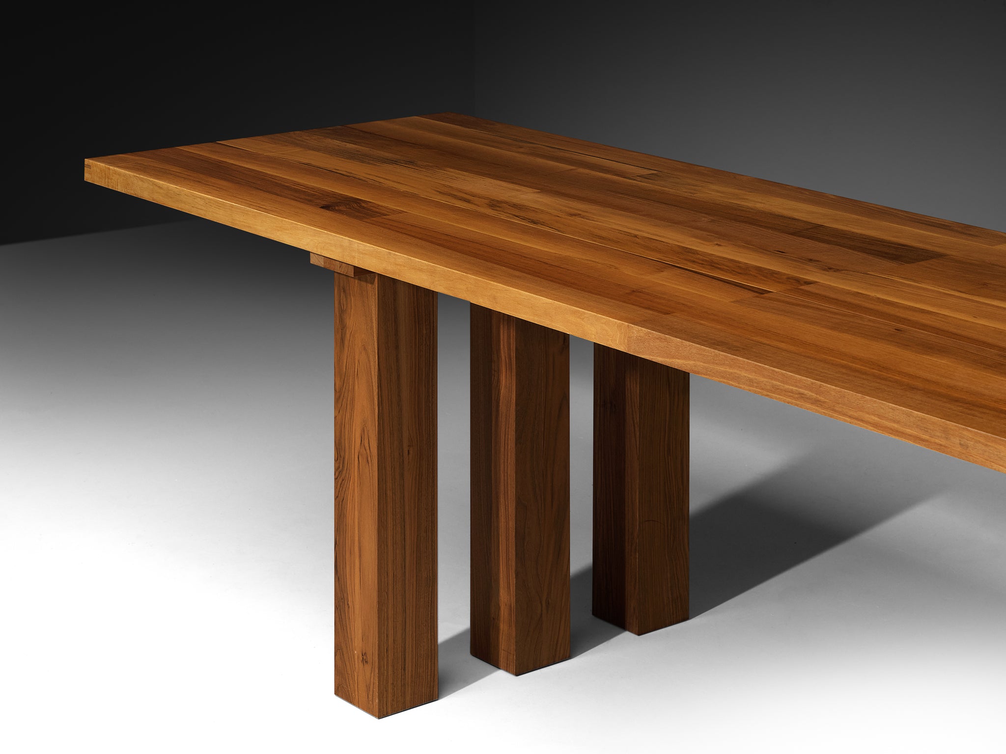 Mario Bellini for Cassina 'La Basilica' Dining Table in Walnut 280cm/110in