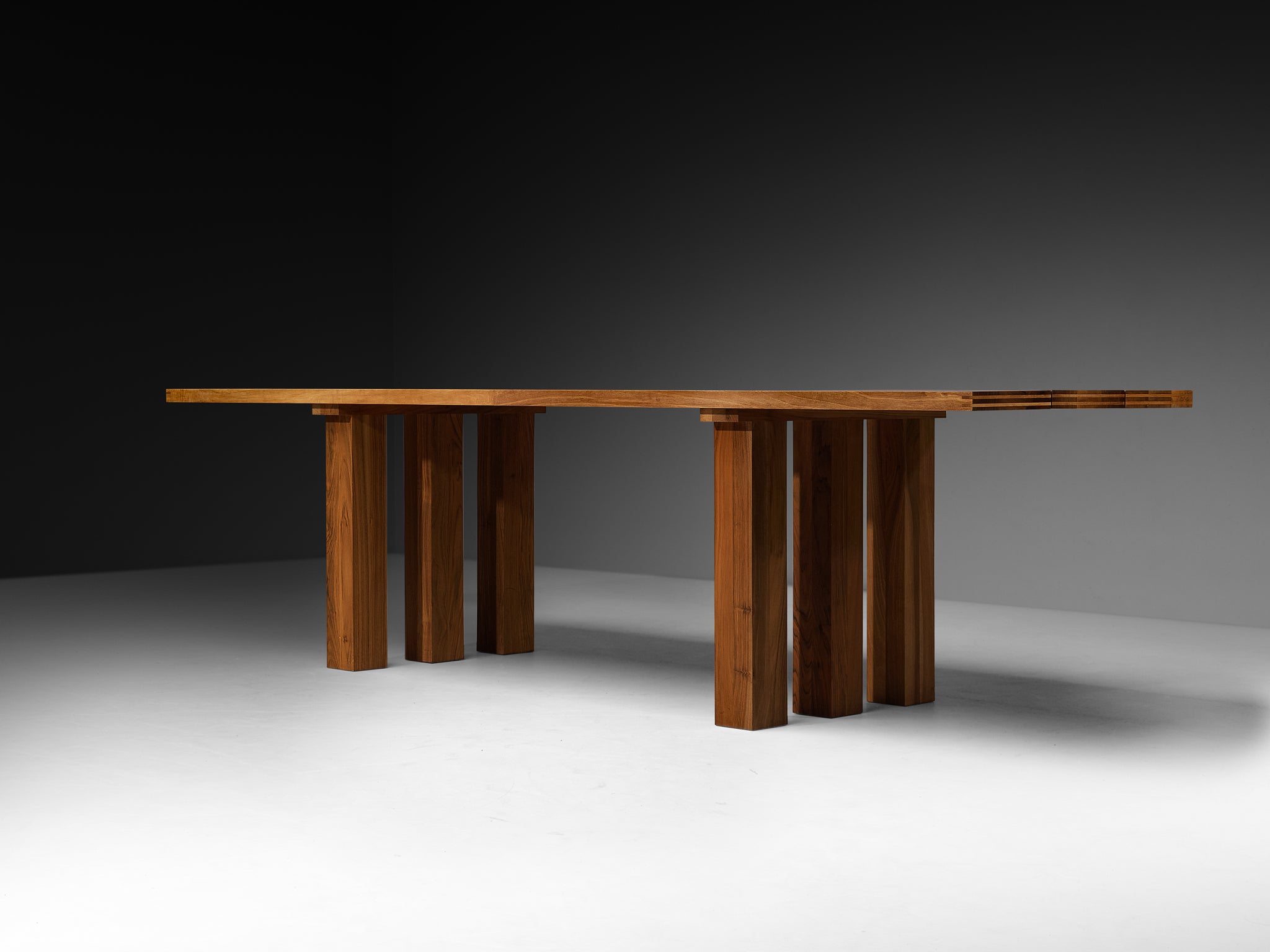 Mario Bellini for Cassina 'La Basilica' Dining Table in Walnut 280cm/110in
