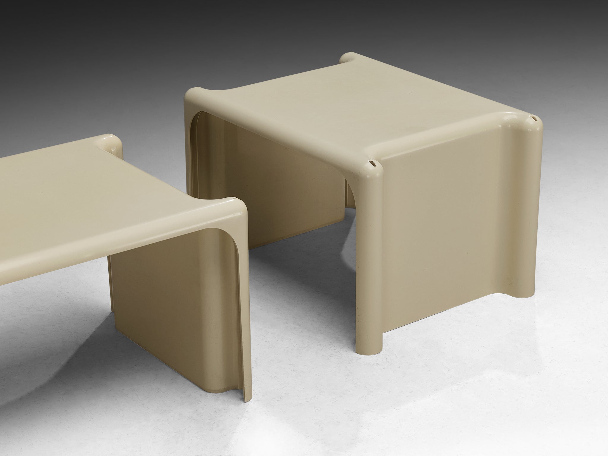 Giotto Stoppino for Elco Set of Six Stackable 'Scagno' Side Tables Tables Morentz