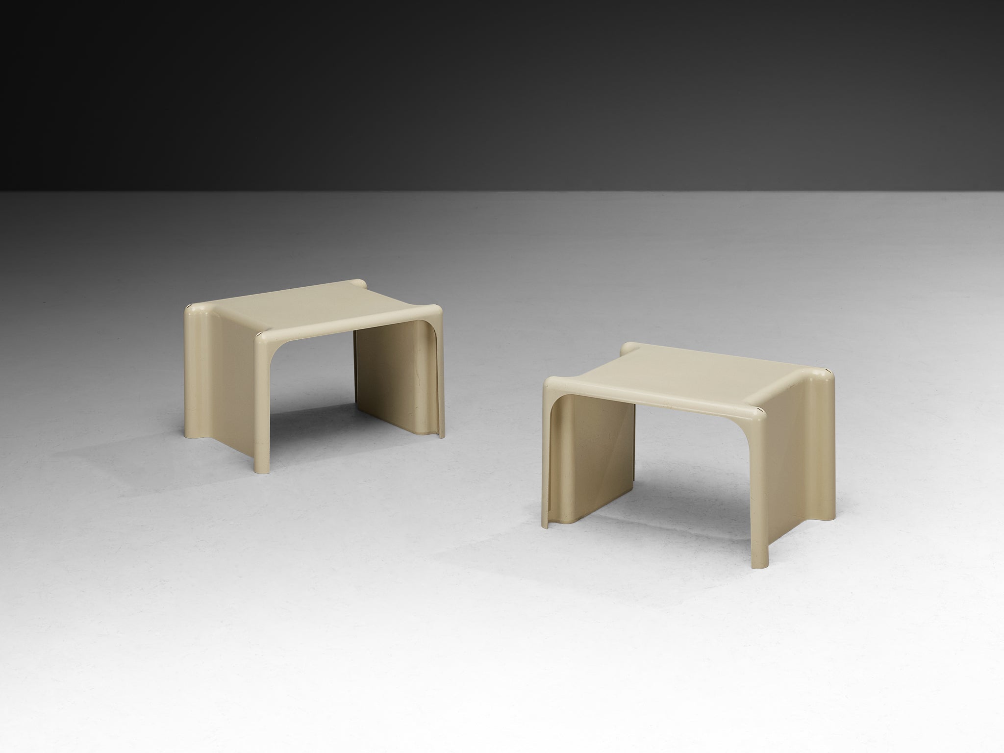 Giotto Stoppino for Elco Set of Six Stackable 'Scagno' Side Tables Tables Morentz