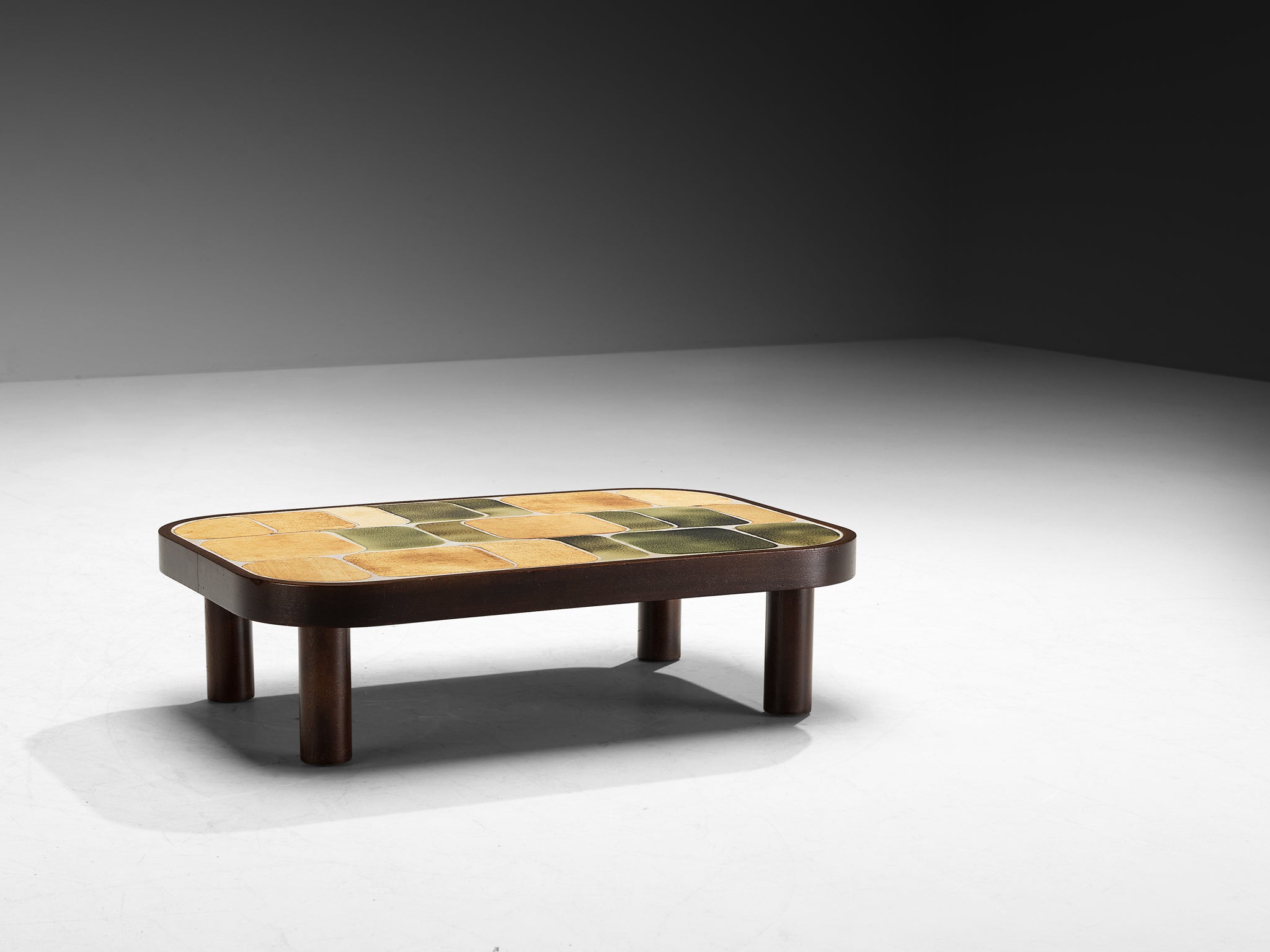 Roger Capron ‘Sou-Chong’ Coffee Table in Ceramic and Wood
