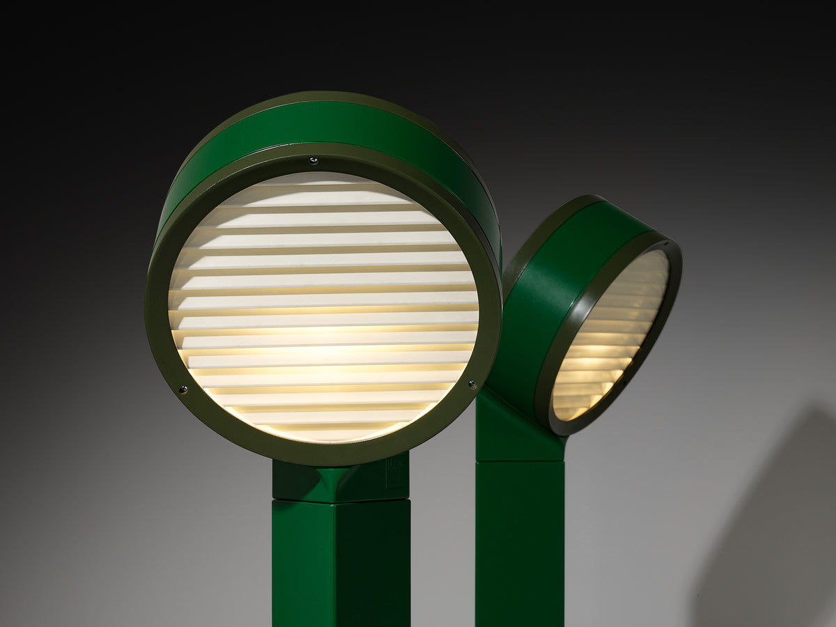 Afra & Tobia Scarpa for Flos Tamburi Table Lamps in Steel and Aluminum