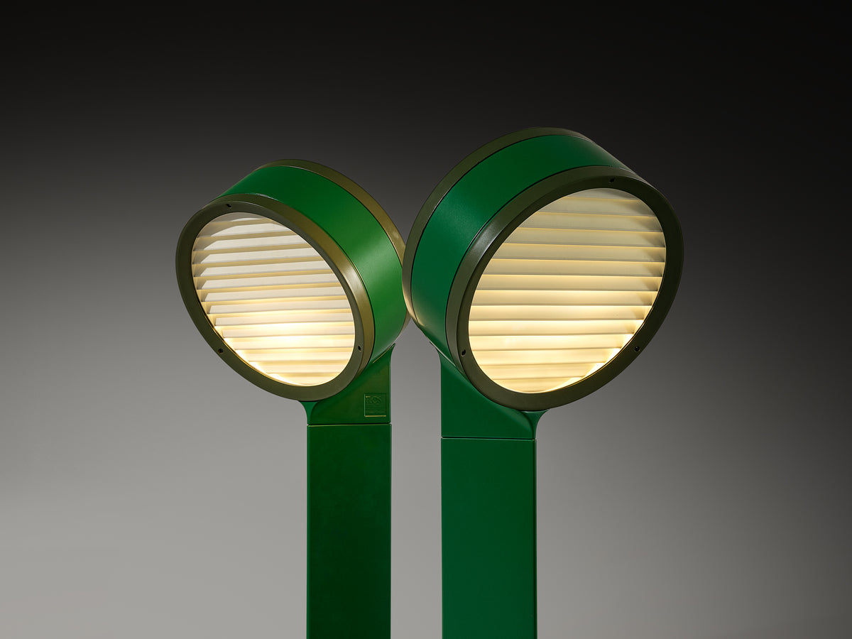 Afra & Tobia Scarpa for Flos Tamburi Table Lamps in Steel and Aluminum
