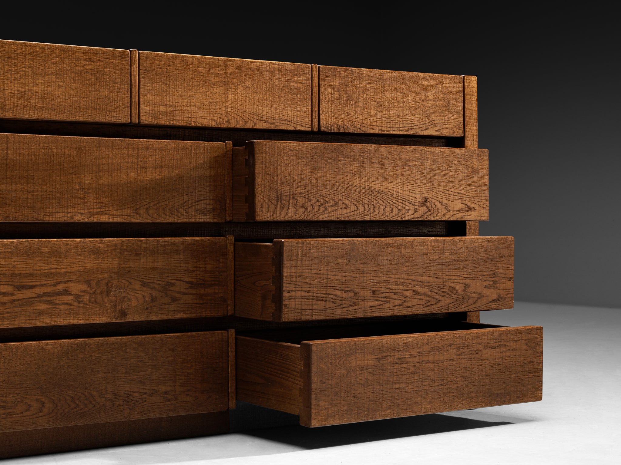 Giuseppe Rivadossi for Officina Rivadossi Chest of Drawers in Oak