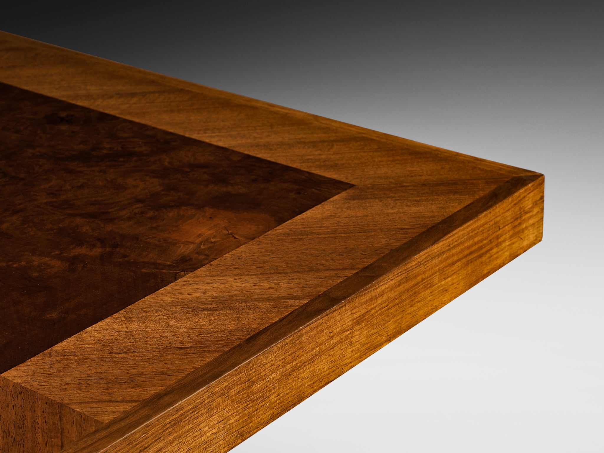 European Art Deco 1930s Dining Table in Walnut Burl Tables Morentz