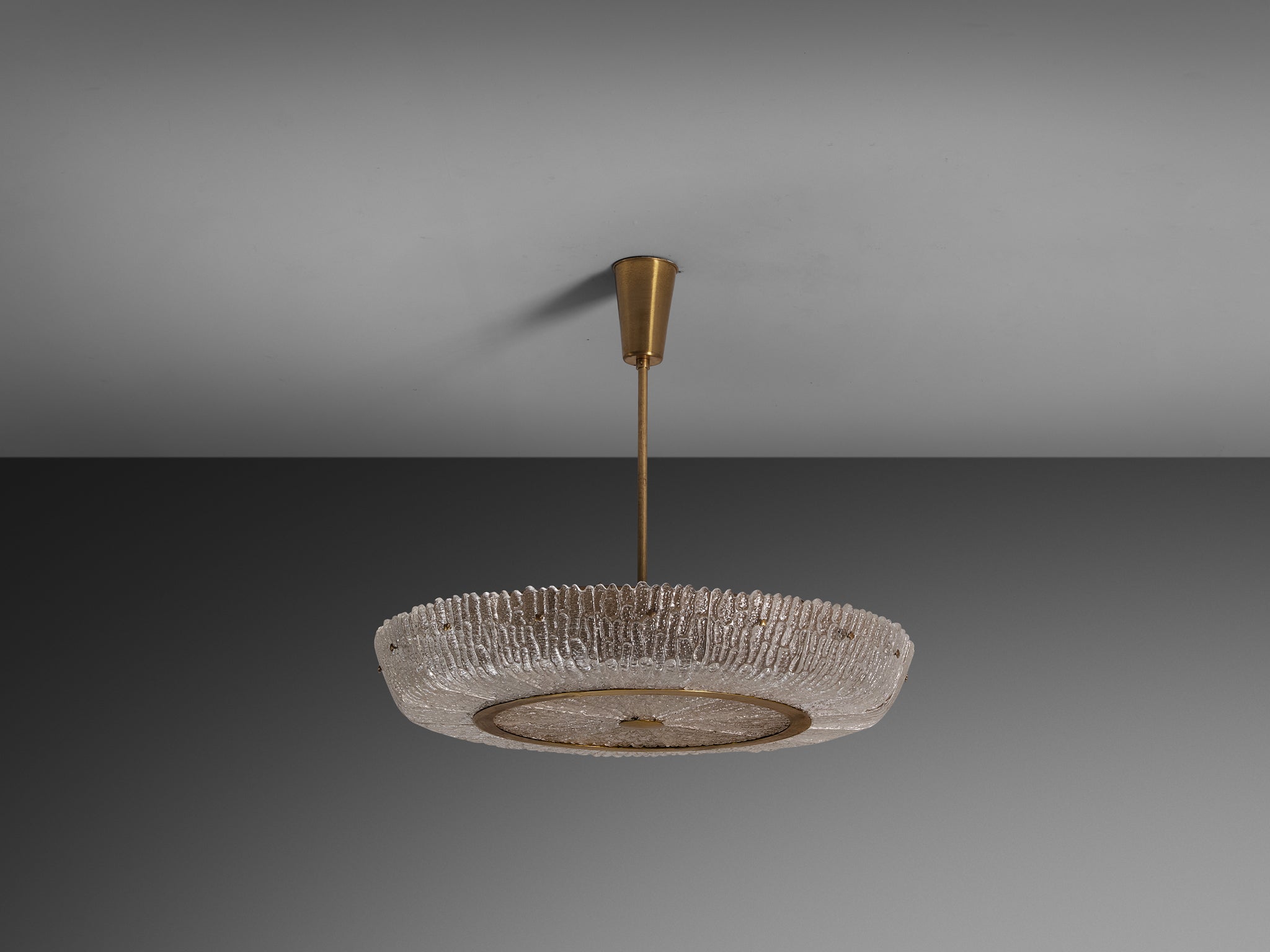 Exceptionally Large-Scaled Carl Fagerlund for Orrefors Glass Chandelier Lighting Morentz