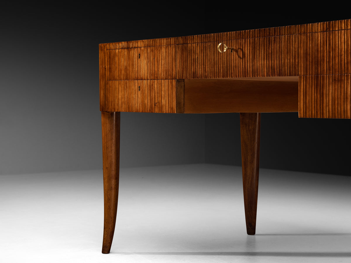 Paolo Buffa for Galdino Maspero Writing Desk in Walnut Tables Morentz