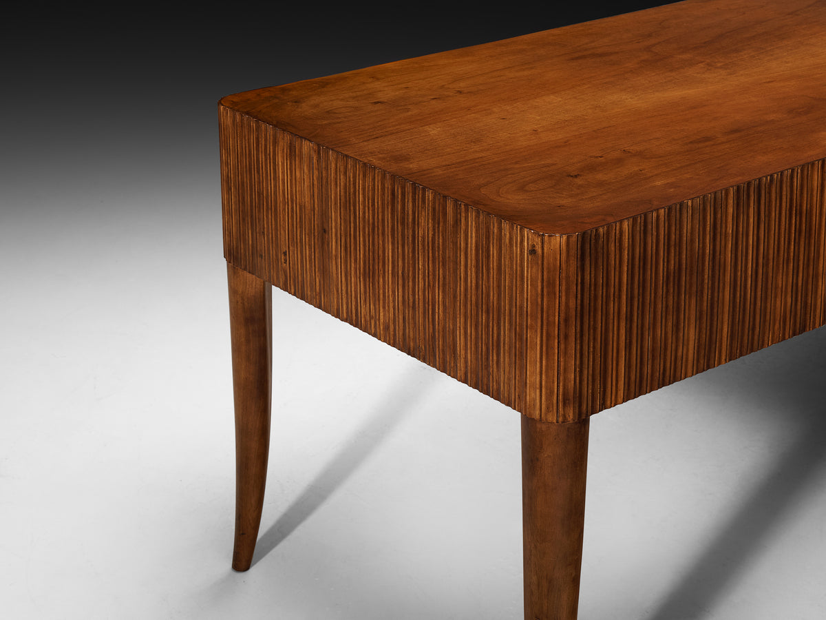 Paolo Buffa for Galdino Maspero Writing Desk in Walnut Tables Morentz