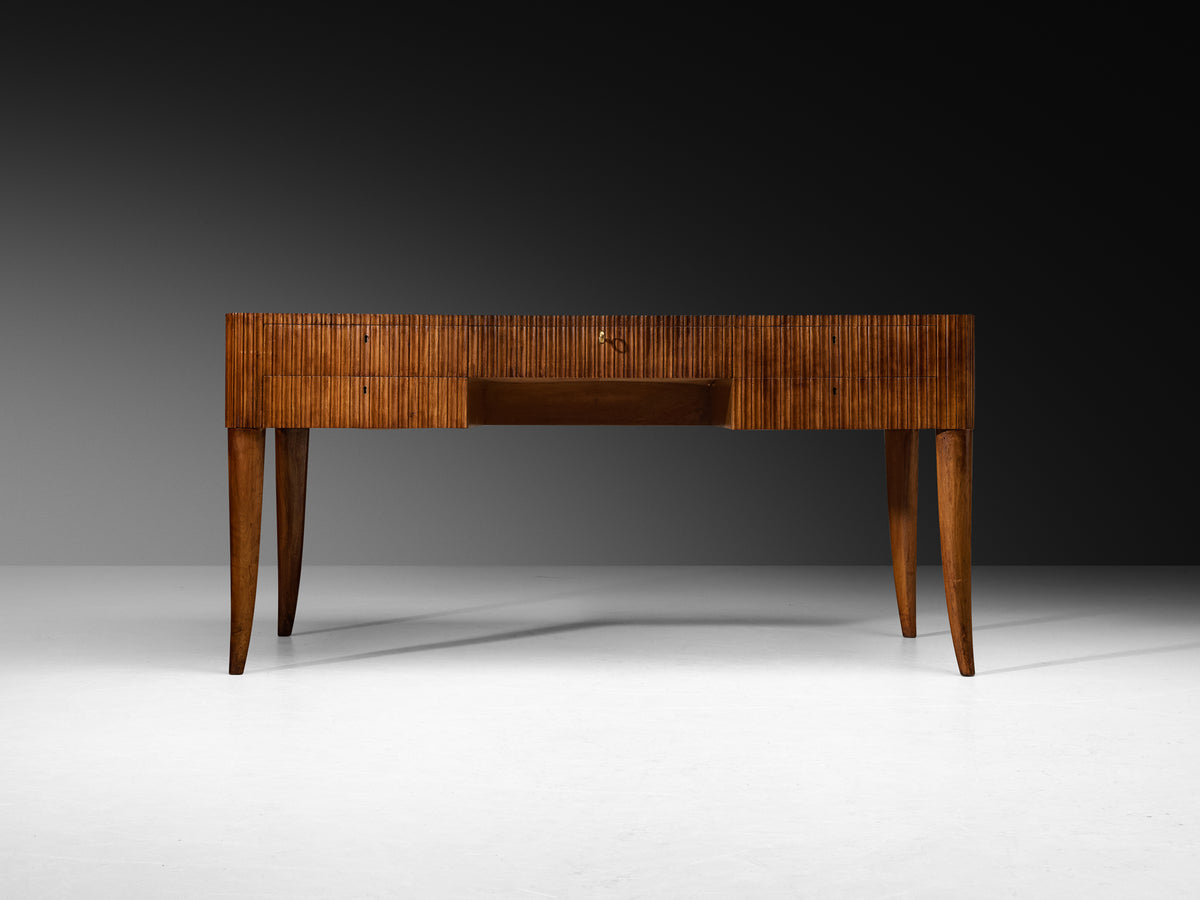 Paolo Buffa for Galdino Maspero Writing Desk in Walnut Tables Morentz