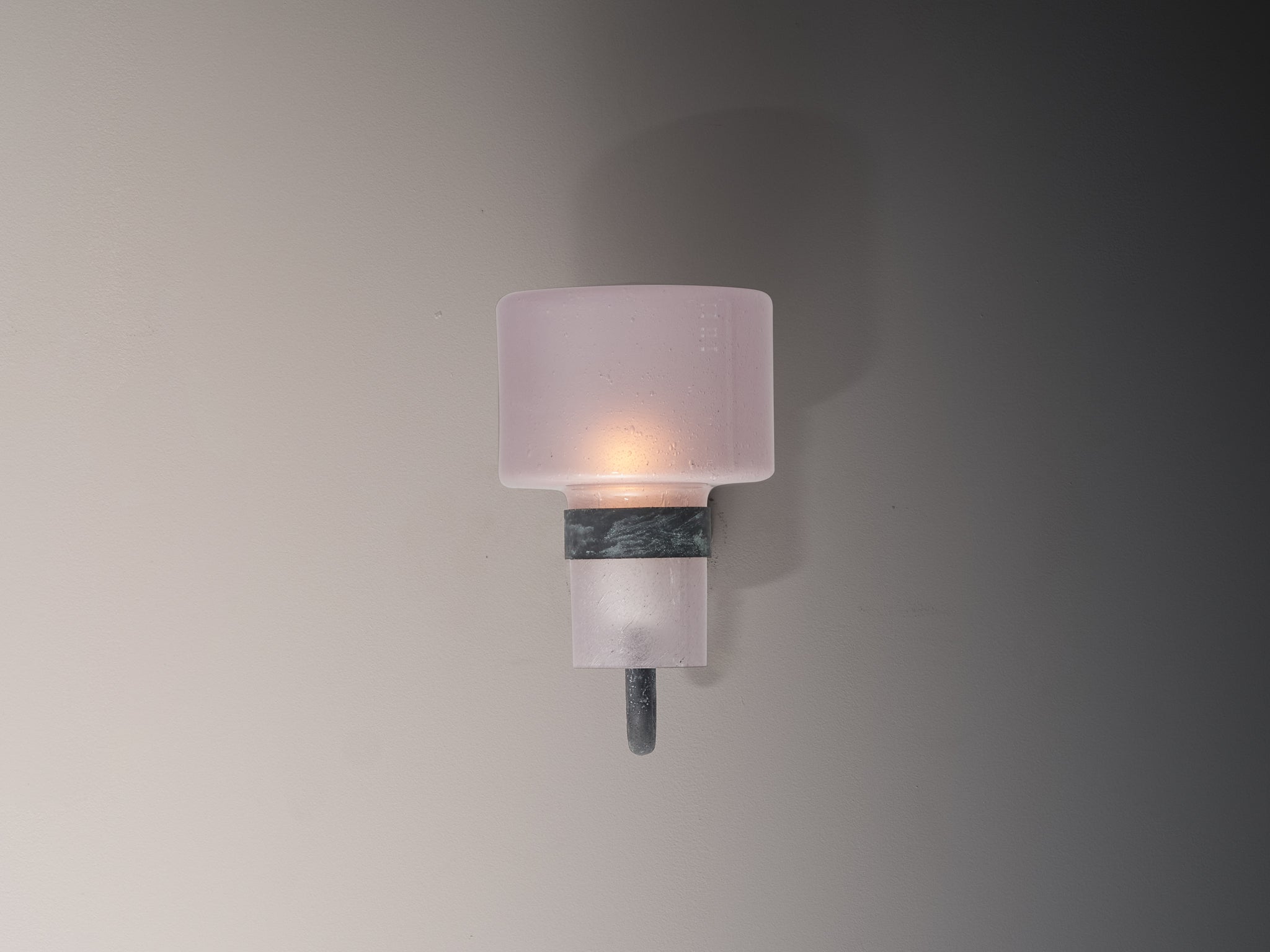 Hans-Agne Jakobsson 'V-138' Wall Light in Copper and Blown Glass Lighting Morentz