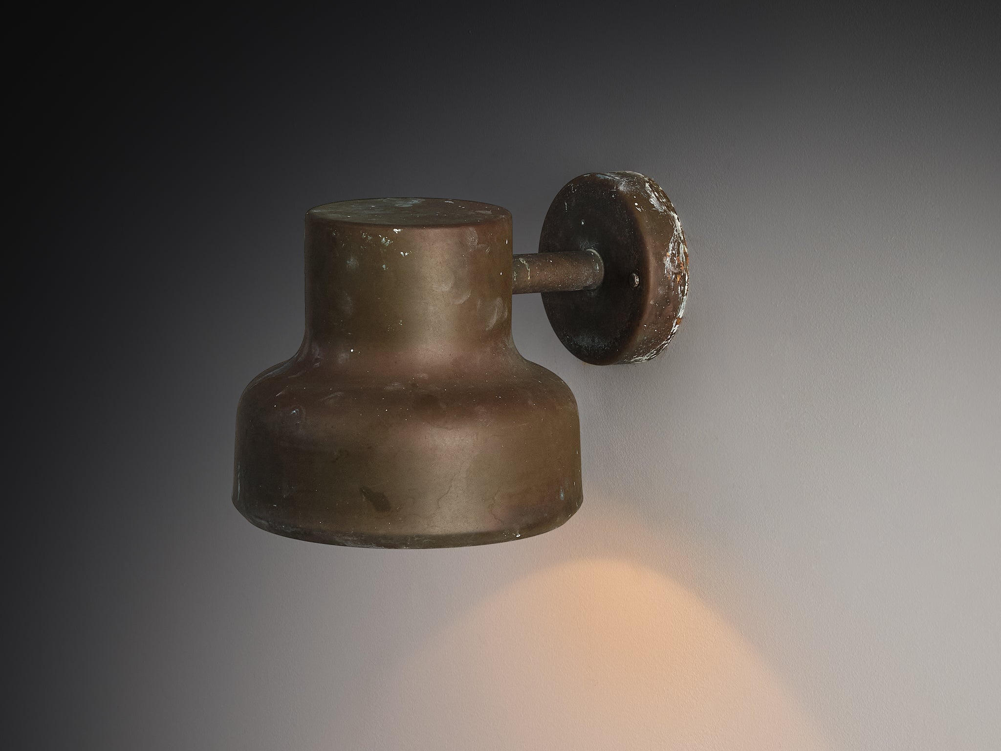 Anders Pehrson for Ateljé Lyktan 'Bumling Utomhus' Wall Light in Copper Lighting Morentz