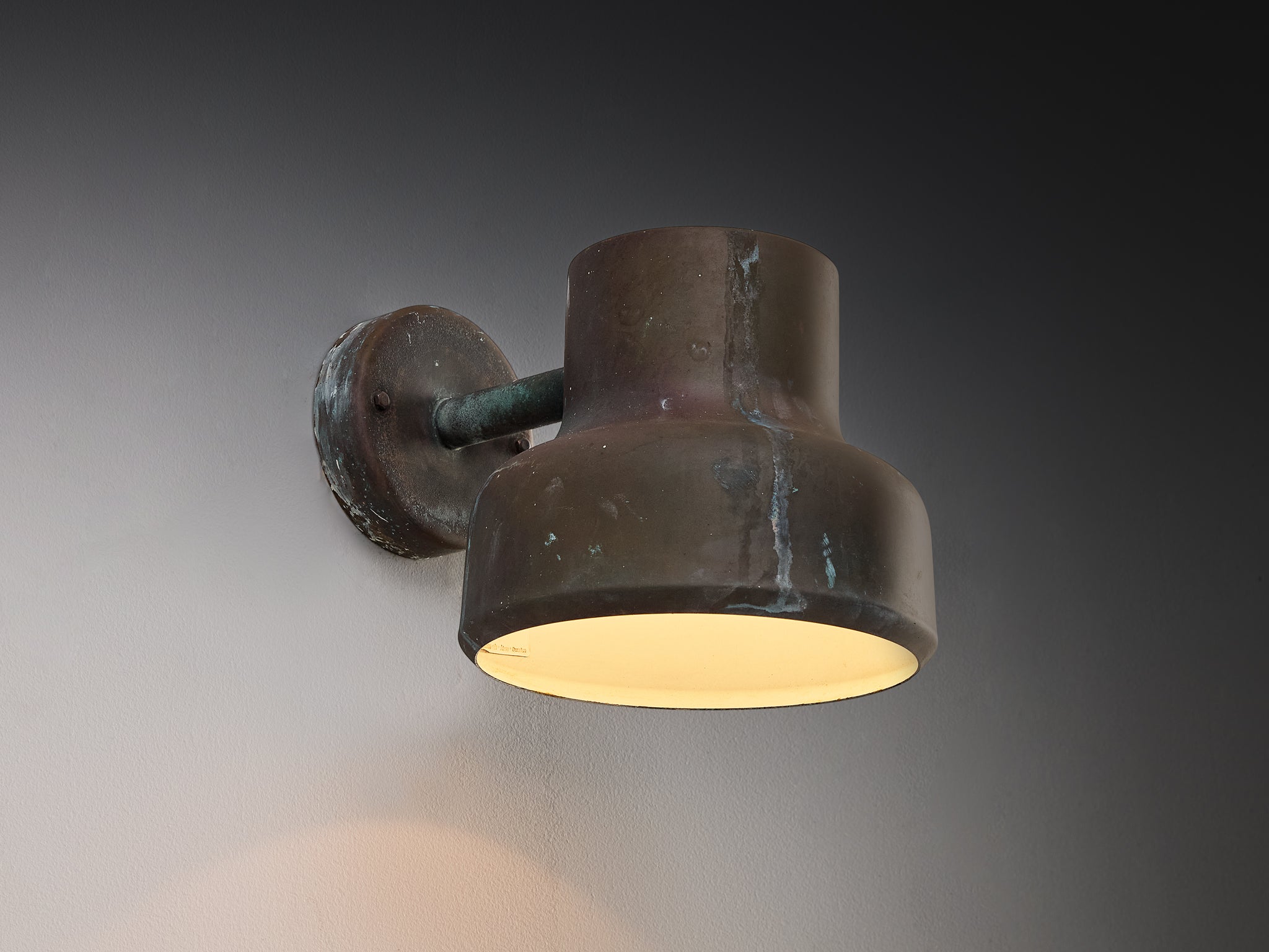 Anders Pehrson for Ateljé Lyktan 'Bumling Utomhus' Wall Light in Copper Lighting Morentz