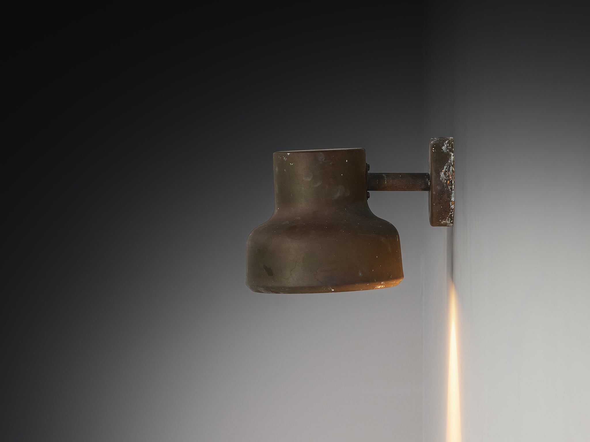 Anders Pehrson for Ateljé Lyktan 'Bumling Utomhus' Wall Light in Copper Lighting Morentz