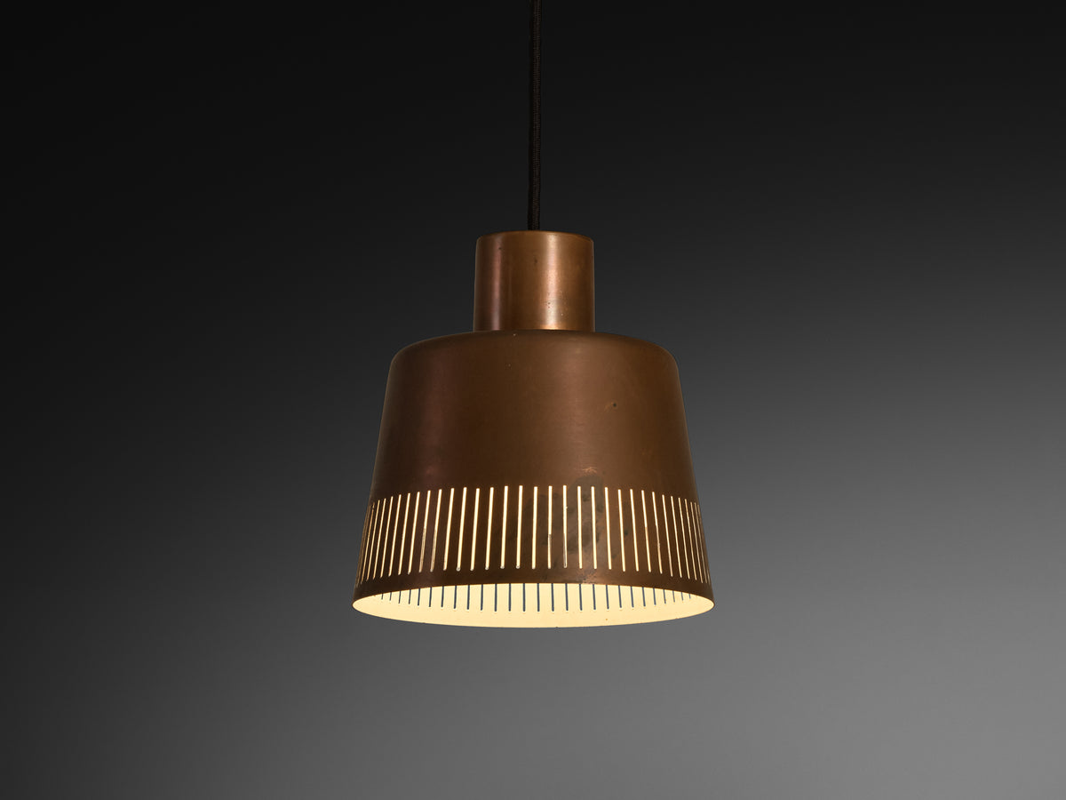 Hans Bergström for Ateljé Lyktan Pendants in Patinated Copper