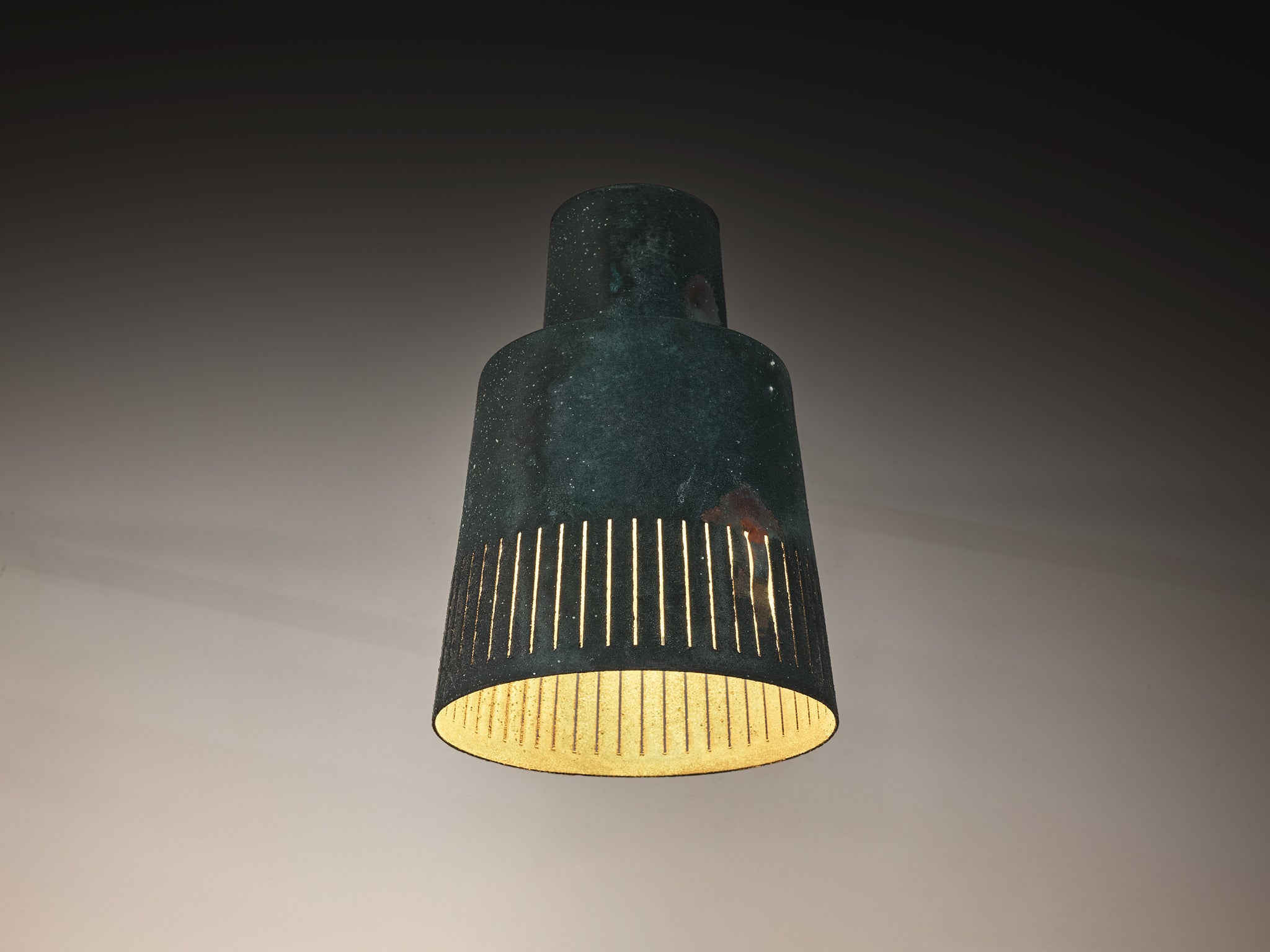 Hans Bergström for Ateljé Lyktan Set of Six Wall Lights in Patinated Copper Lighting Morentz