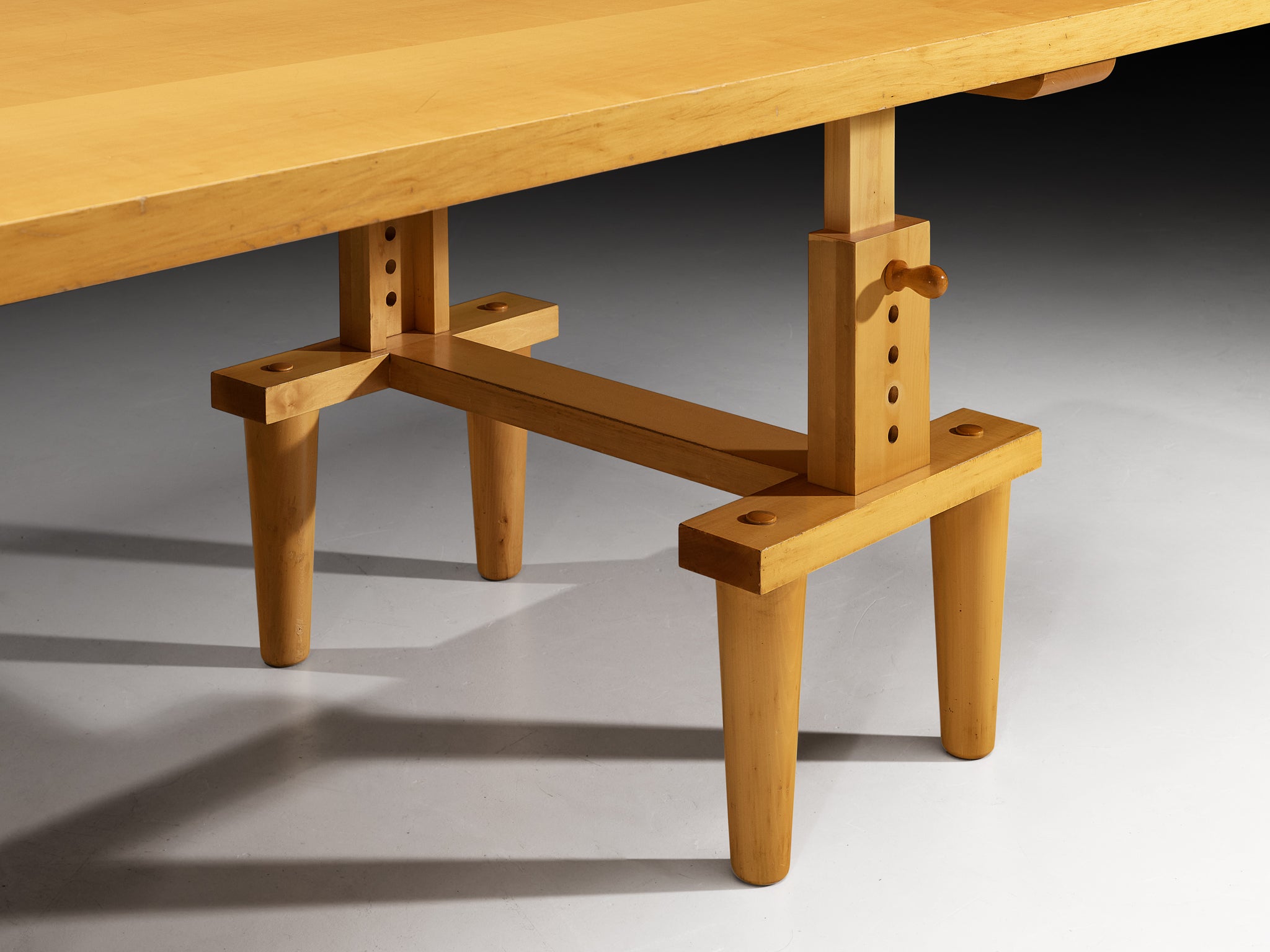 Achille & Pier Giacomo Castiglioni for Zanotta Large 'Bramante' Table in Maple 300cm/118in