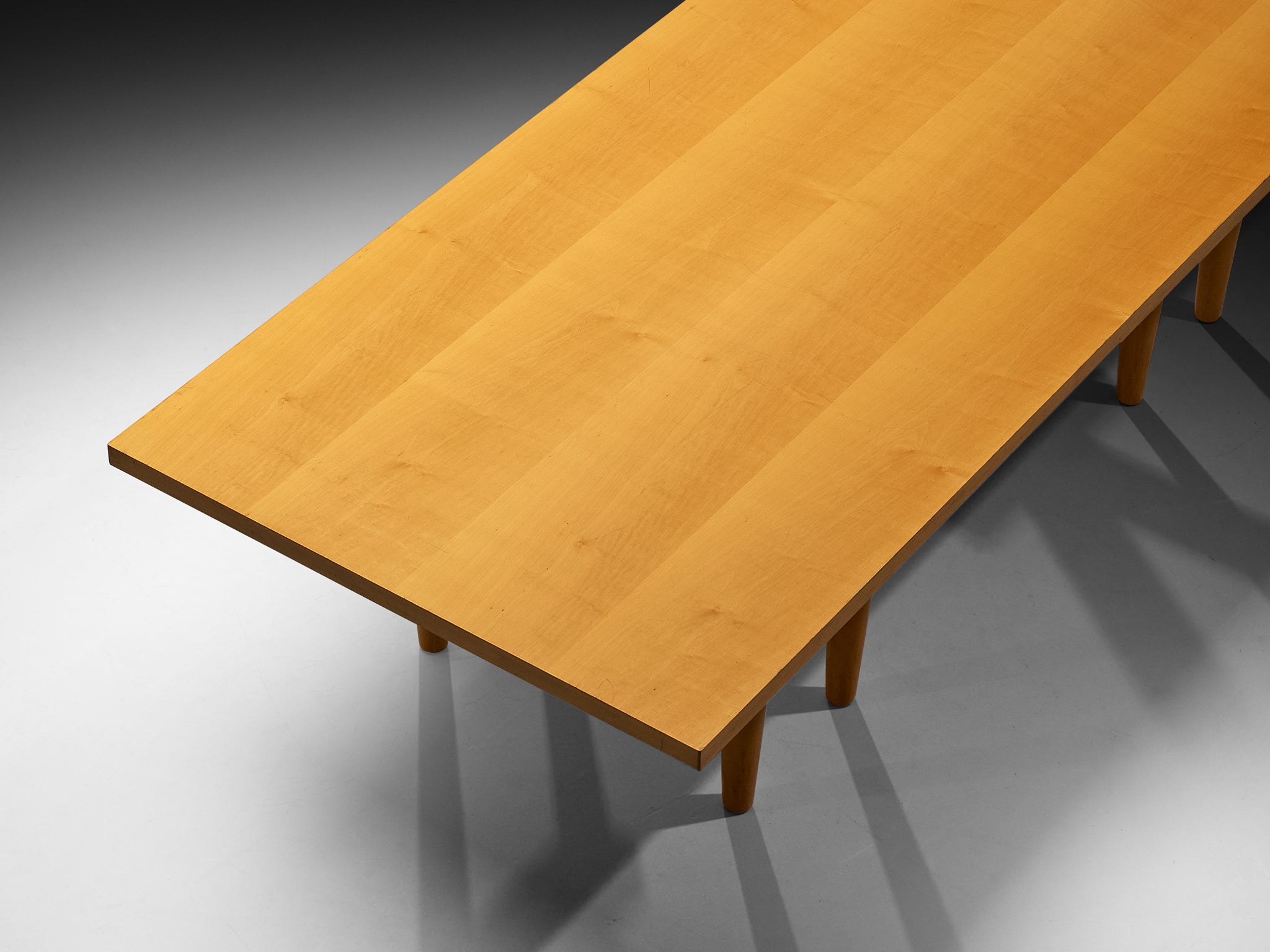 Achille & Pier Giacomo Castiglioni for Zanotta Large 'Bramante' Table in Maple 300cm/118in