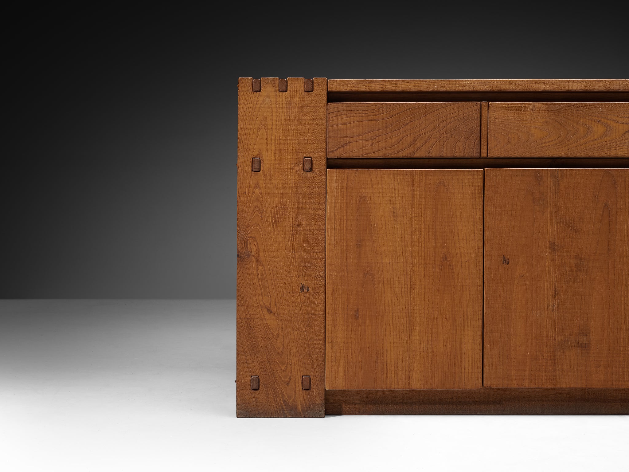 Giuseppe Rivadossi Hand-Carved Sideboard in Oak Case pieces and storage cabinets Morentz