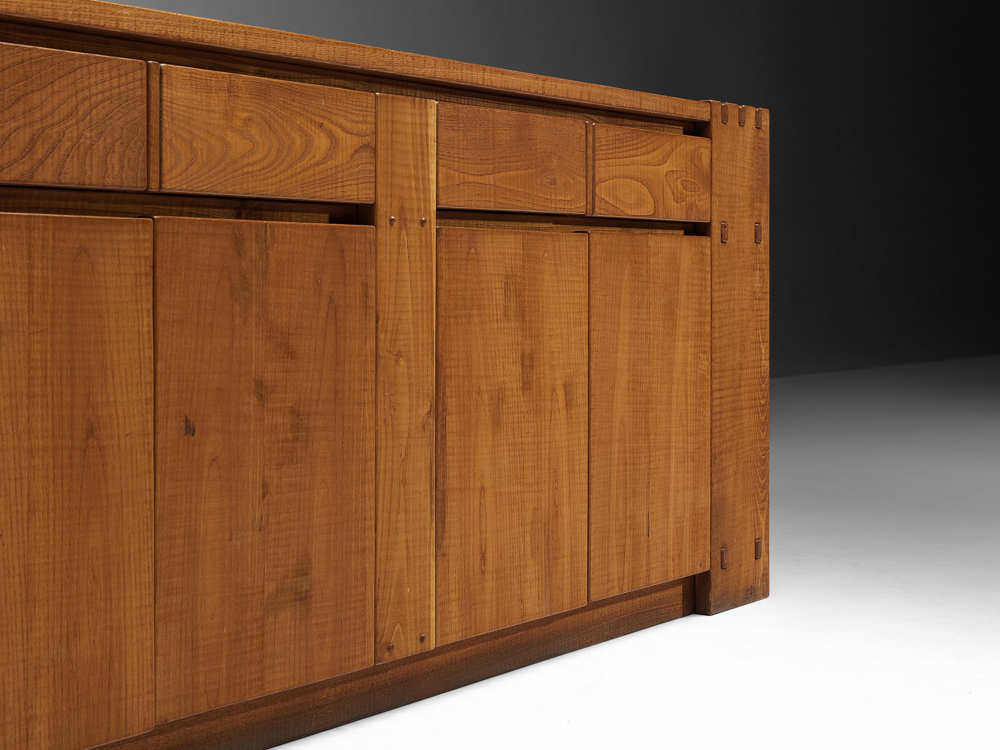 Giuseppe Rivadossi Hand-Carved Sideboard in Oak Case pieces and storage cabinets Morentz