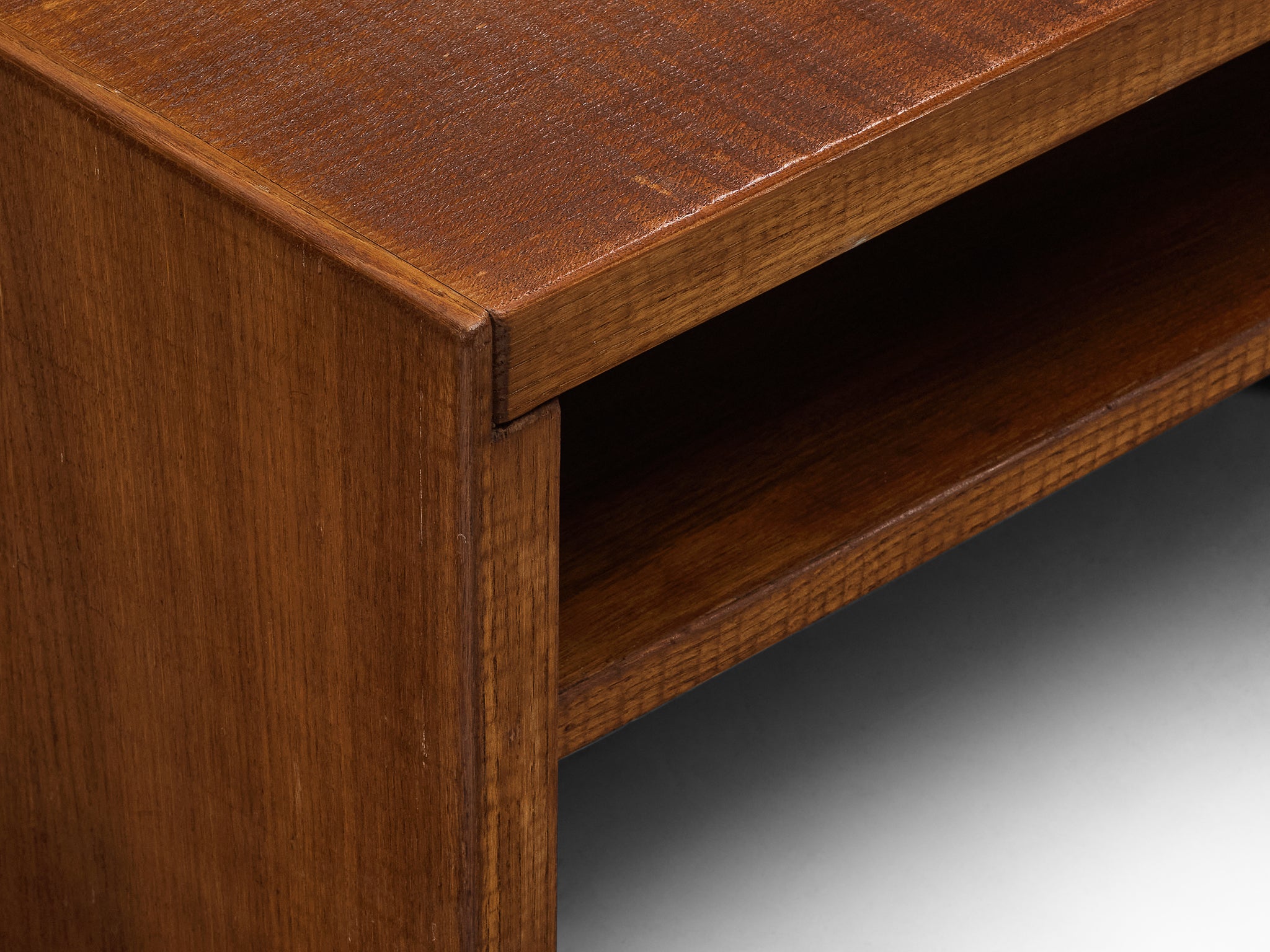 Giuseppe Rivadossi for Officina Rivadossi Architectural Square Oak Coffee Table Tables Morentz
