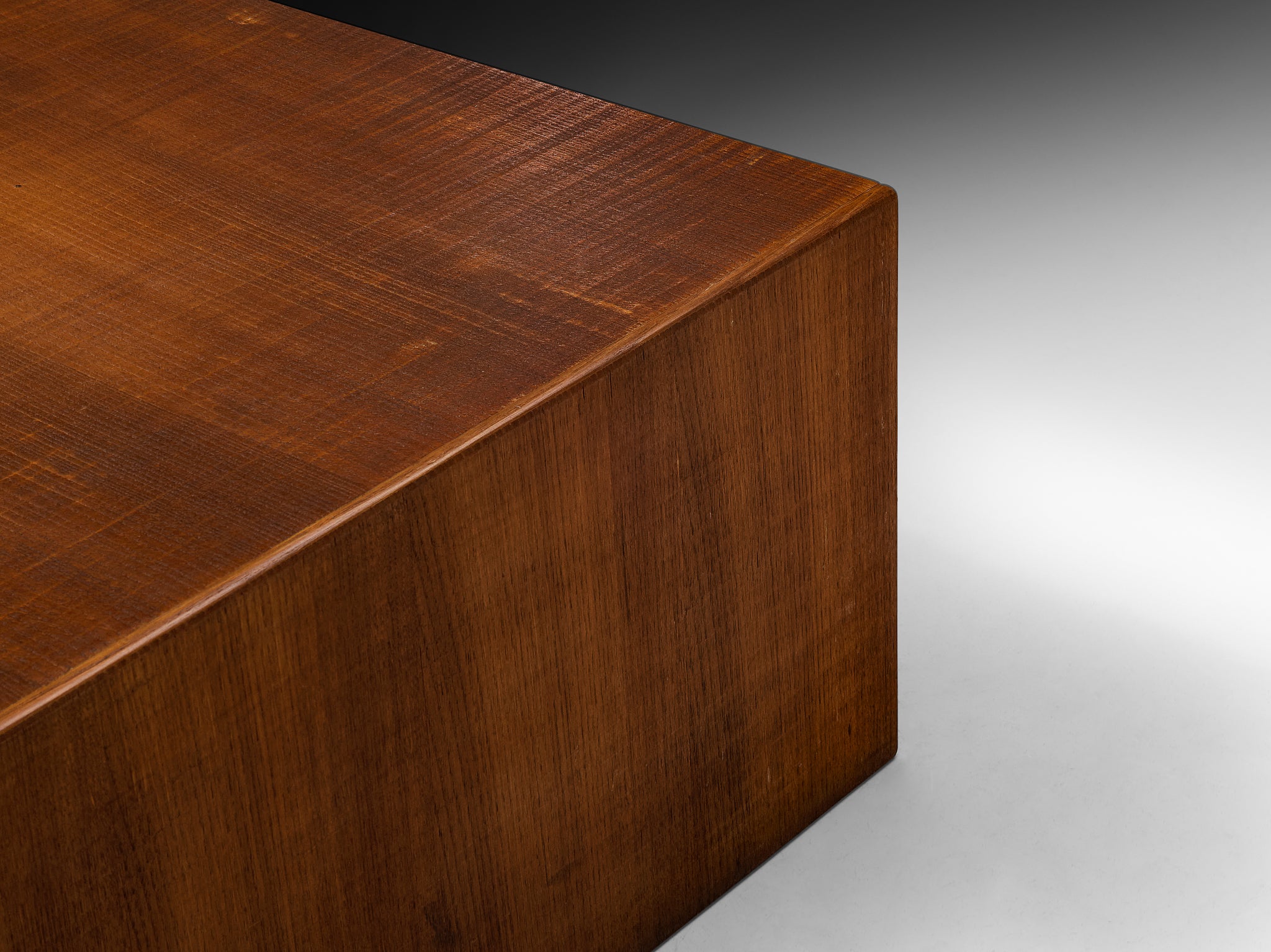 Giuseppe Rivadossi for Officina Rivadossi Architectural Square Oak Coffee Table Tables Morentz