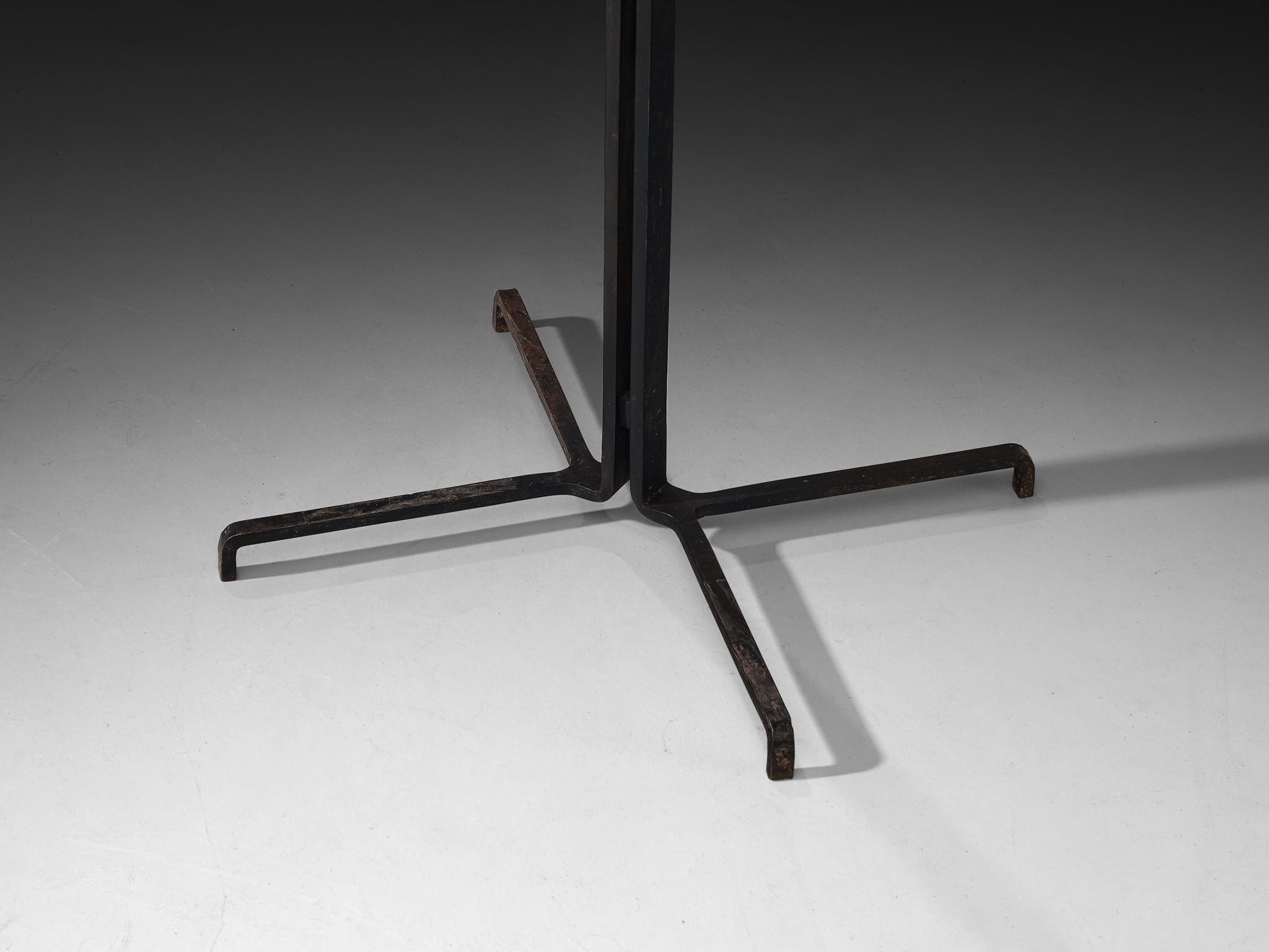 Large Minimalist Floor Candle Holder in Steel