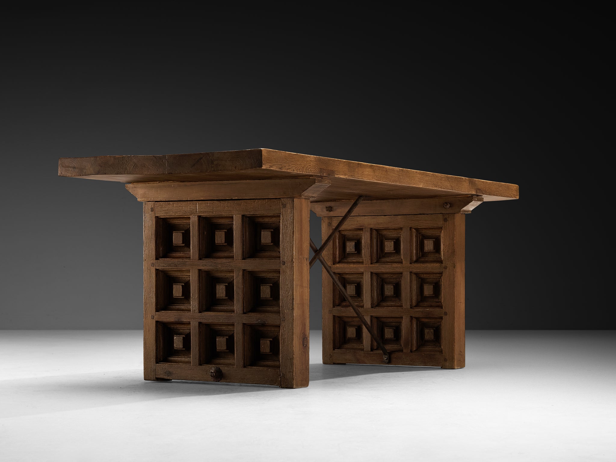 Biosca Spanish Dining Table in Stained Pine Tables Morentz