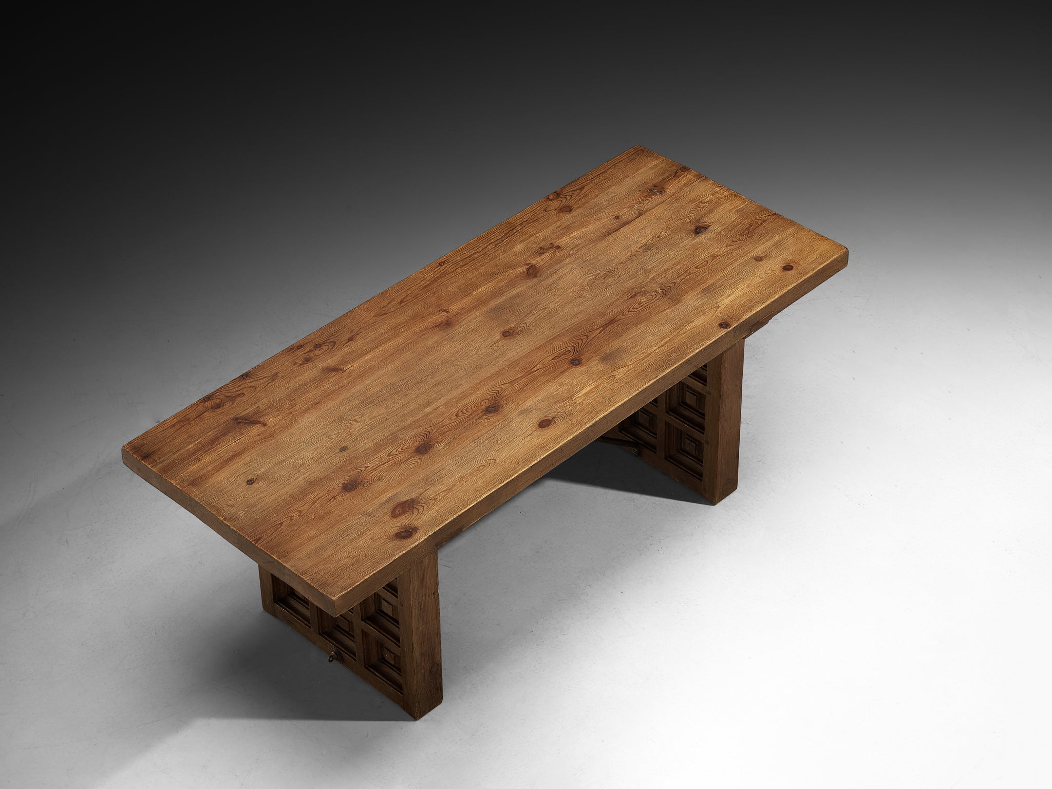 Biosca Spanish Dining Table in Stained Pine Tables Morentz
