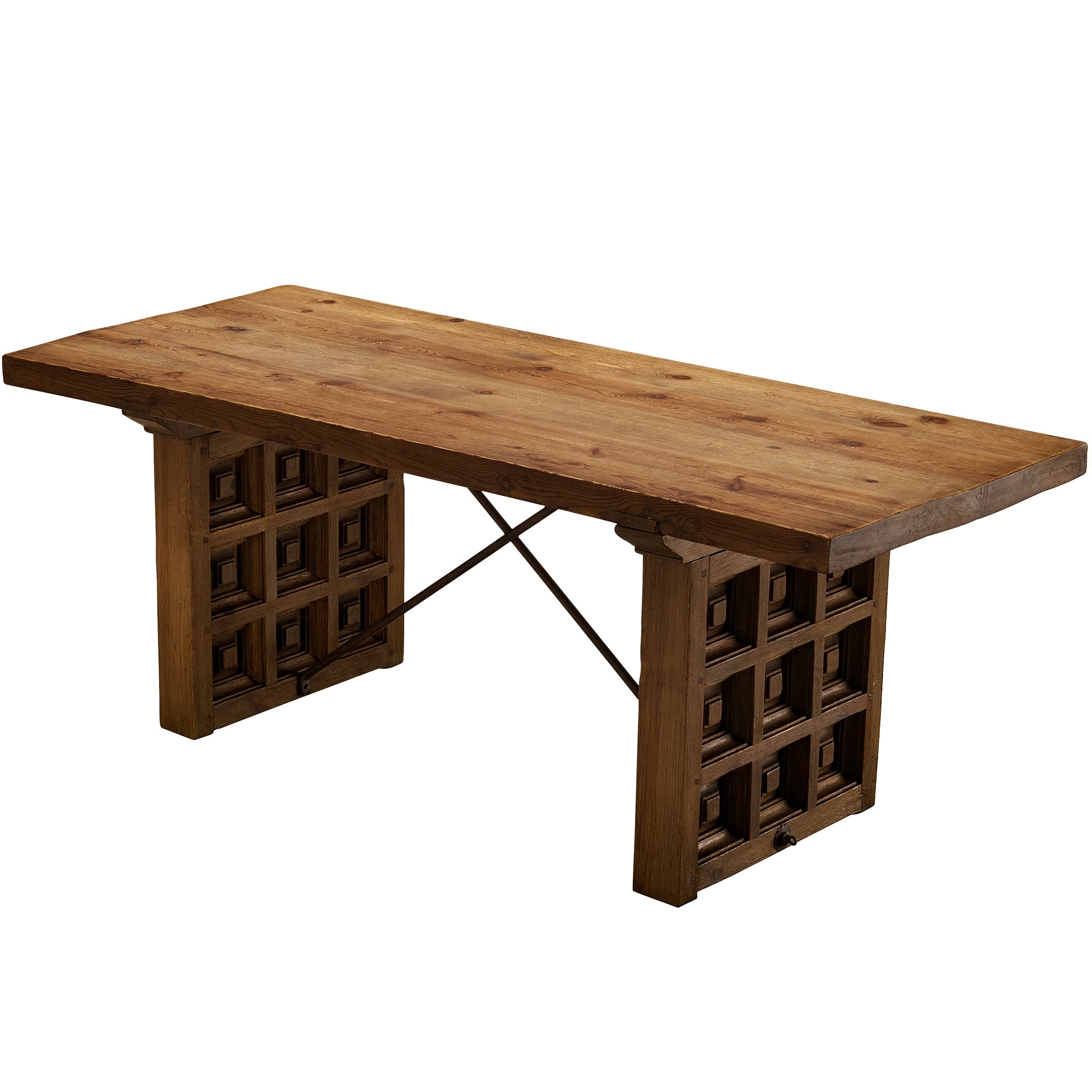 Biosca Spanish Dining Table in Stained Pine Tables Morentz