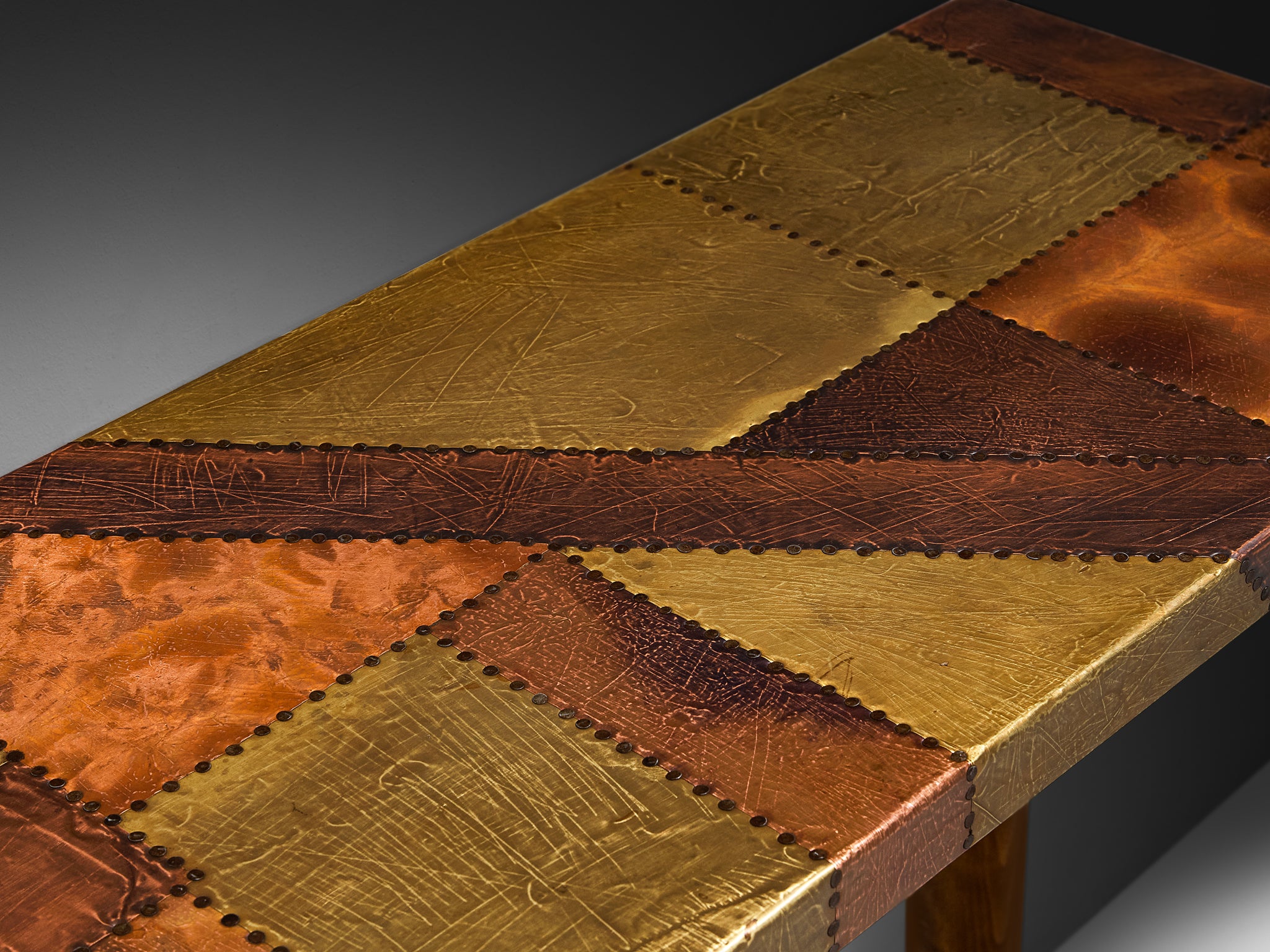 Lorenzo Burchiellaro Pair of Console Tables in Copper Tables Morentz