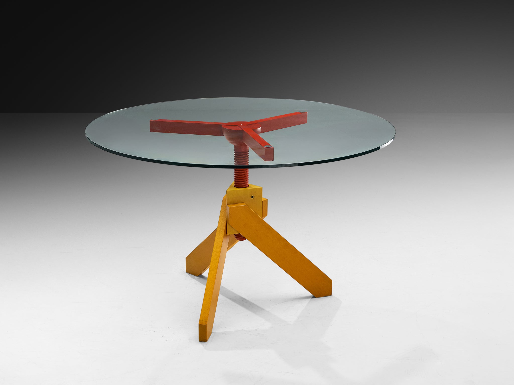 Vico Magistretti for De Padova 'Vidun' Dining Table with Colorful Geom