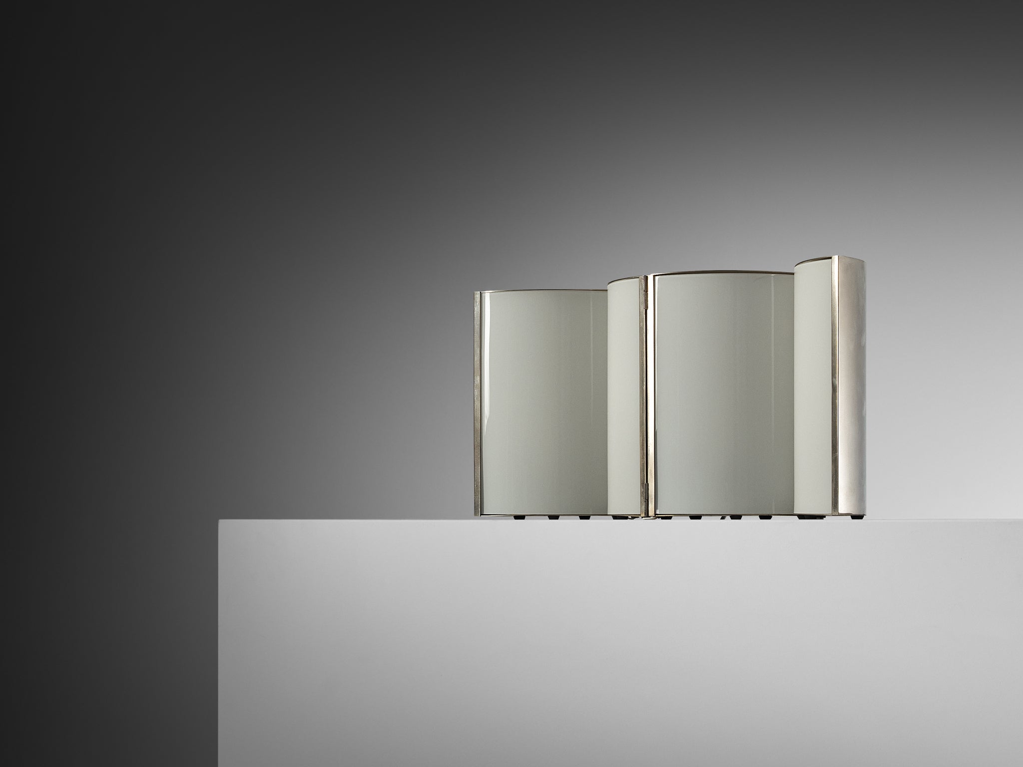 Rare Jean-Pierre Vitrac for Verre Lumière 'Éventail' Folding Lamp Lighting Morentz