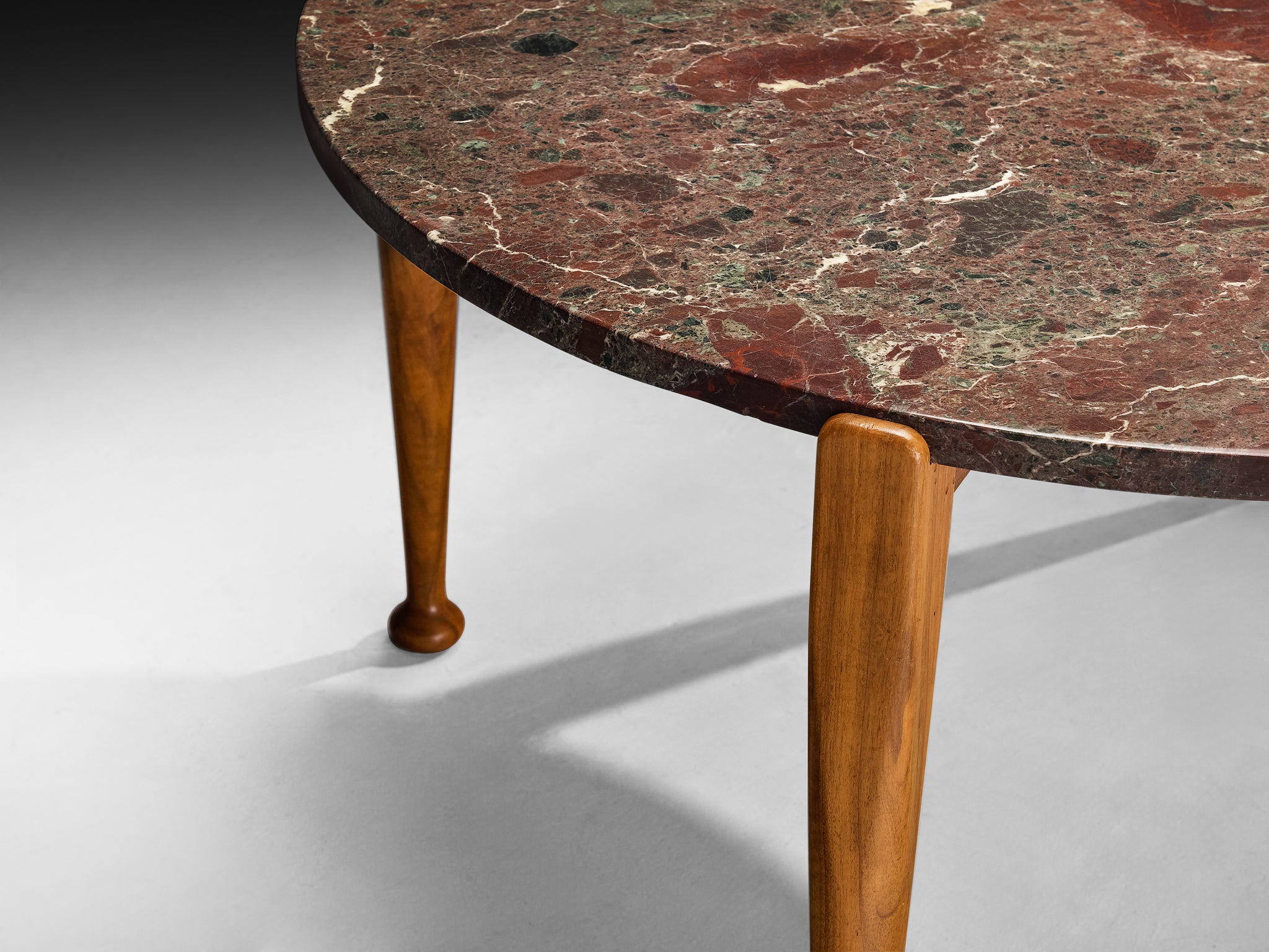 Josef Frank for Svenskt Tenn 'B 965' Coffee Table in Walnut and Marble Tables Morentz