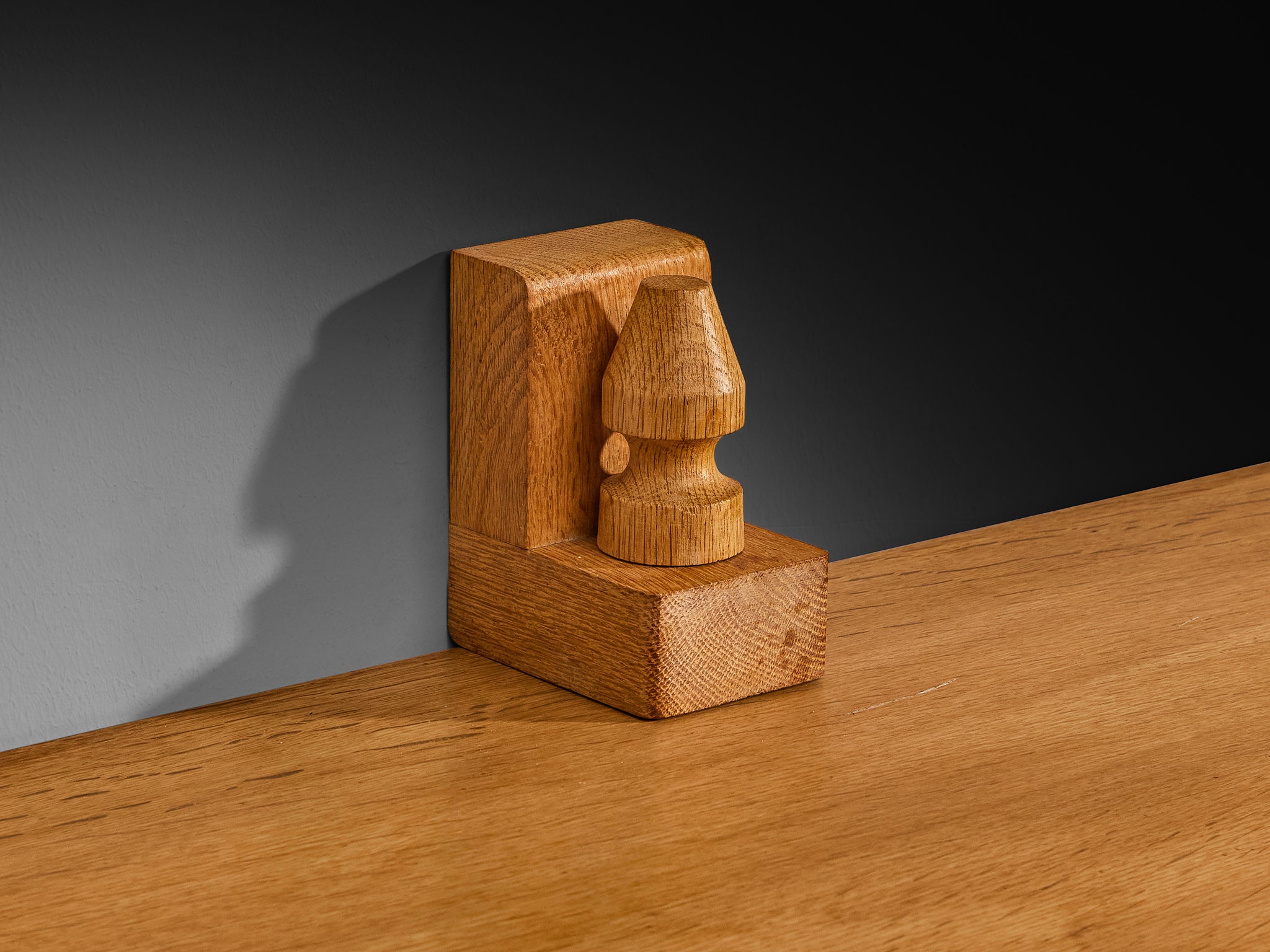 Guillerme & Chambron Angular Carved Sideboard in Solid Oak Case pieces and storage cabinets Morentz