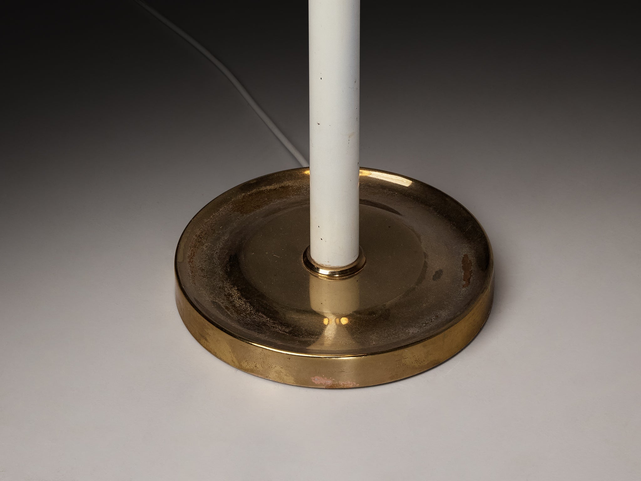 Josef Frank for Svenskt Tenn Floor Lamp in Brass and Fabric Lighting Morentz
