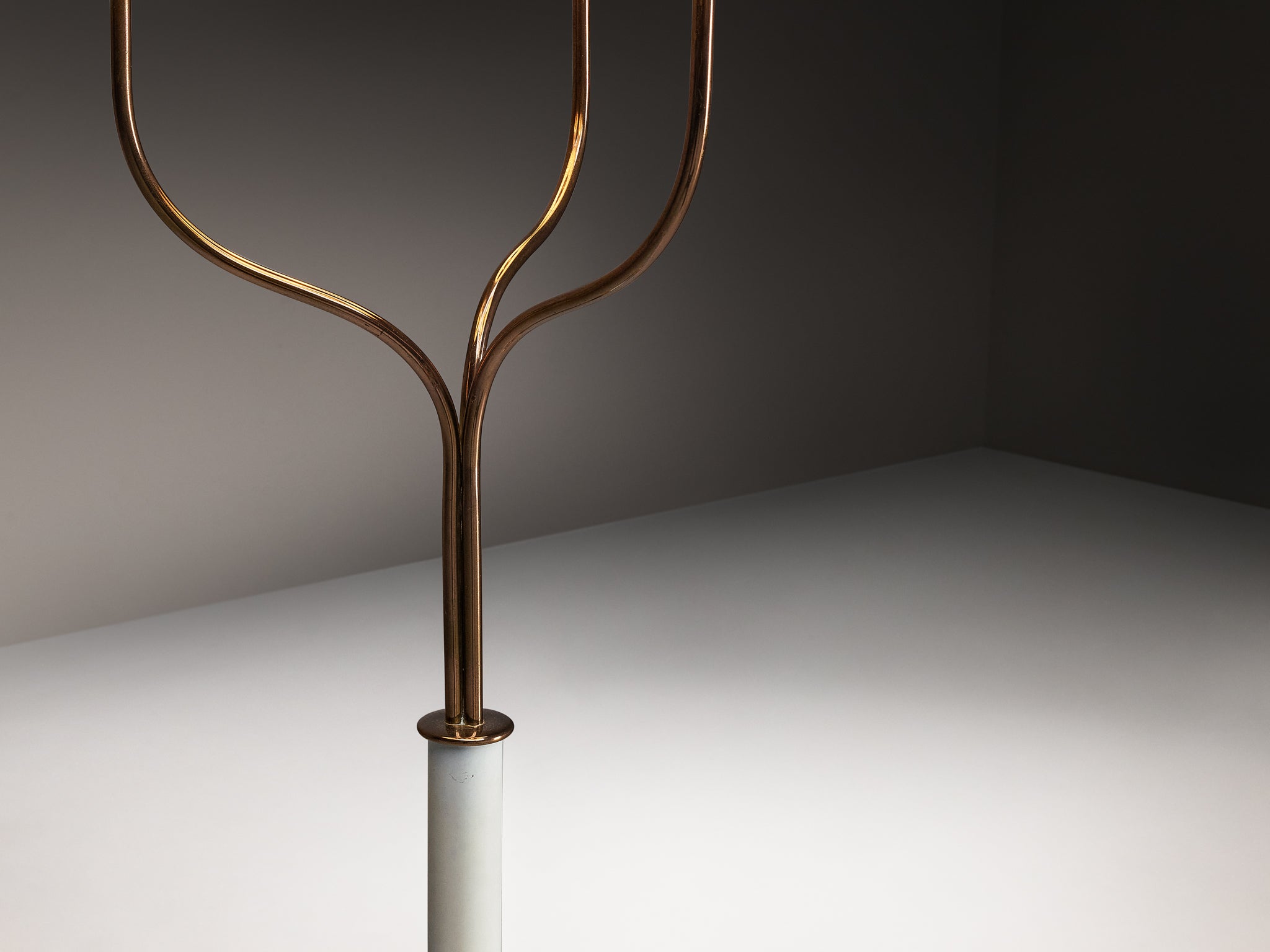 Josef Frank for Svenskt Tenn Floor Lamp in Brass and Fabric Lighting Morentz