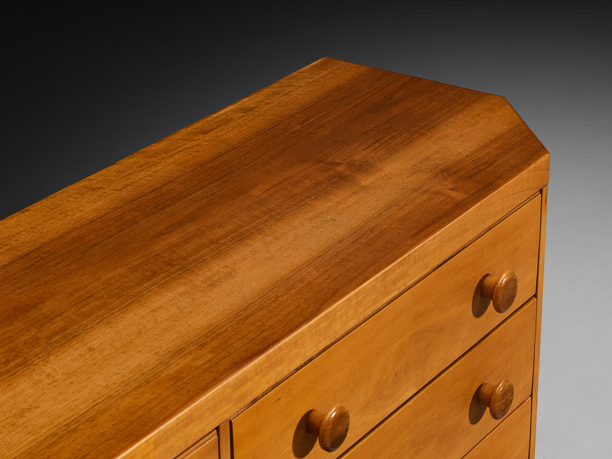 Italian Sideboard in Walnut with Open Side Compartments Case pieces and storage cabinets Morentz