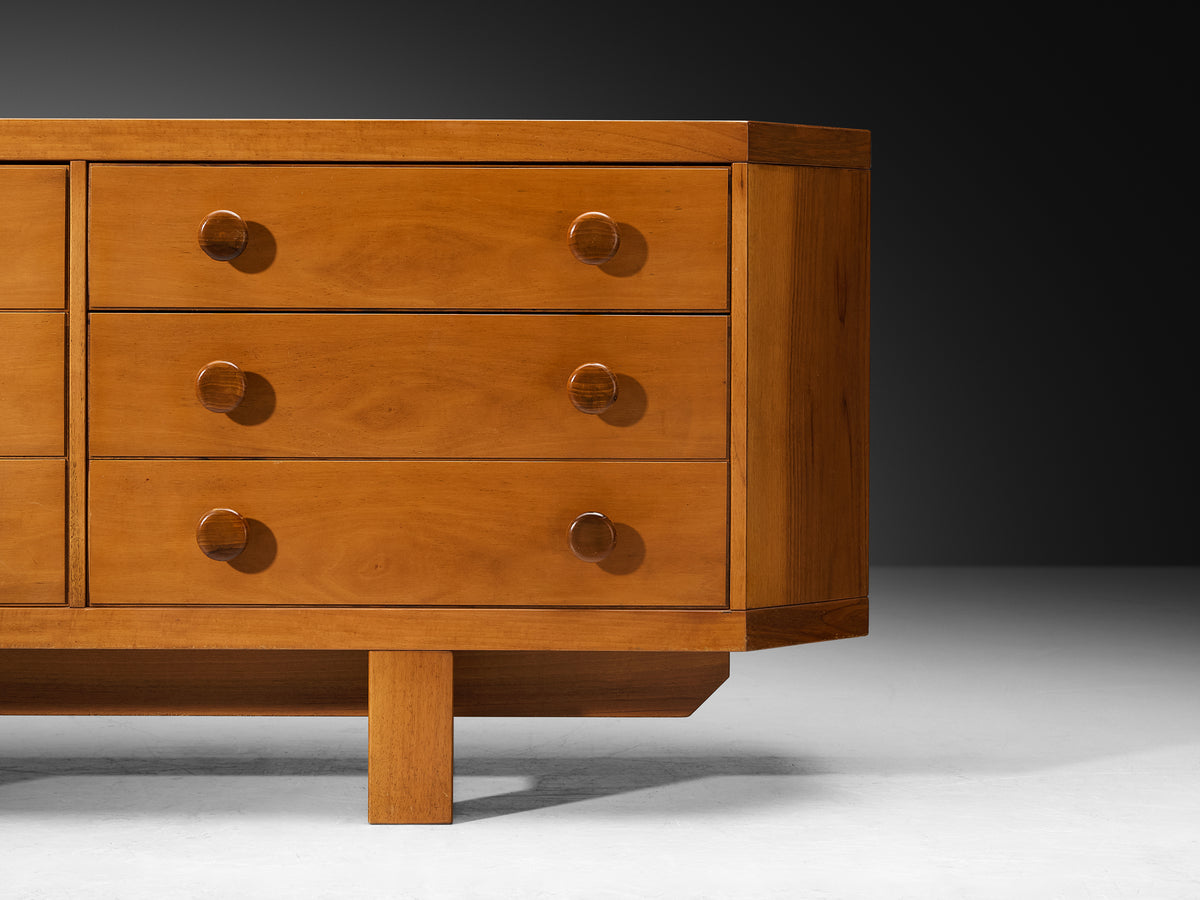 Italian Sideboard in Walnut with Open Side Compartments Case pieces and storage cabinets Morentz