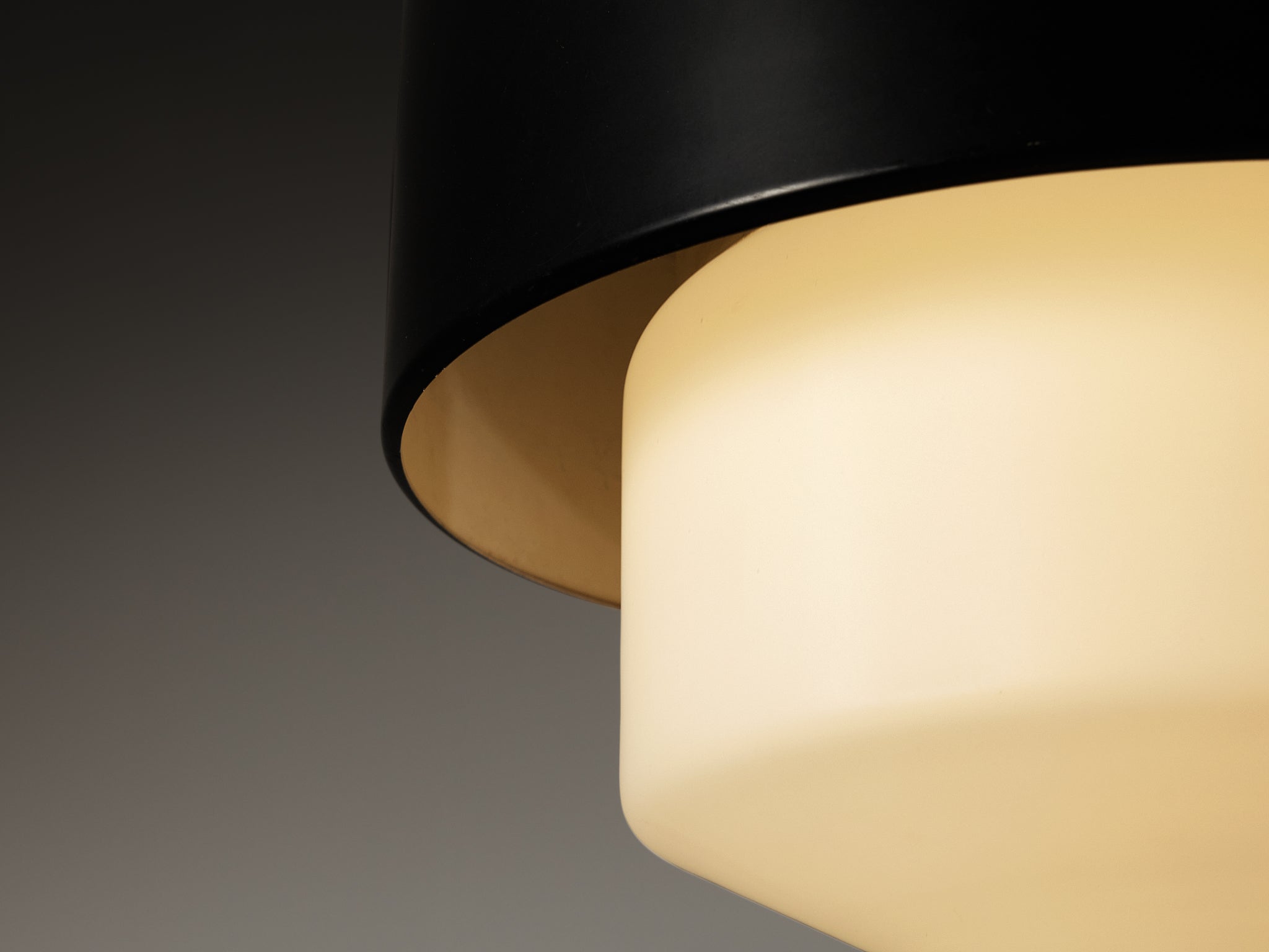 Rare Stilnovo Mid-Century Modern Pendant Lamp Lighting Morentz