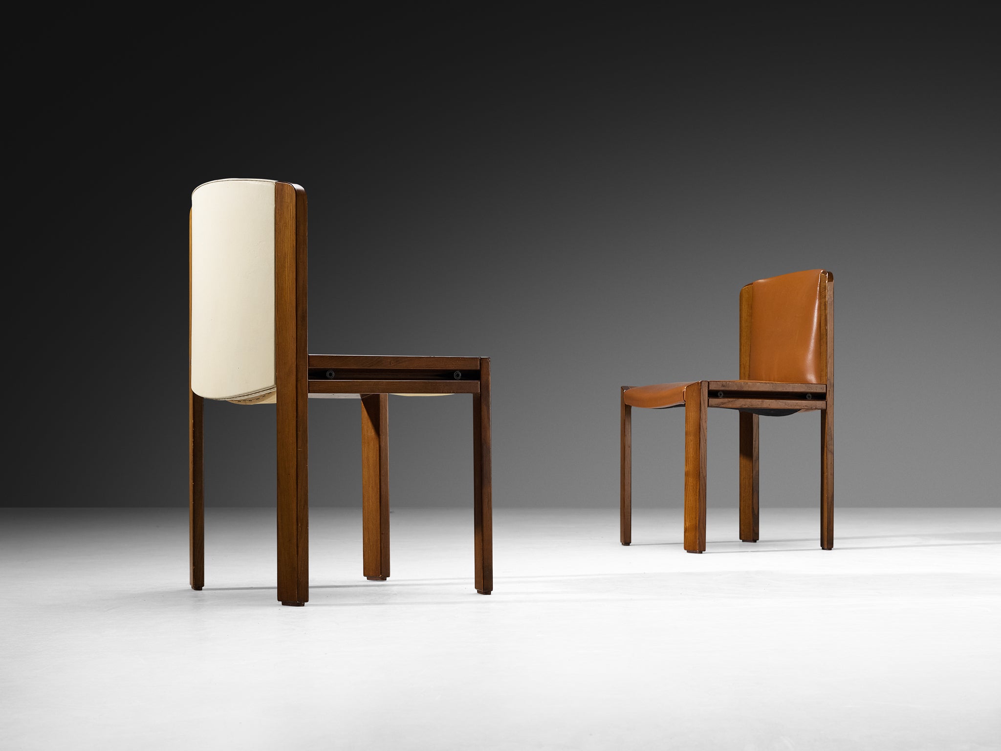 Joe Colombo for Pozzi Set of Ten '300' Dining Chairs in Ash Seating Morentz