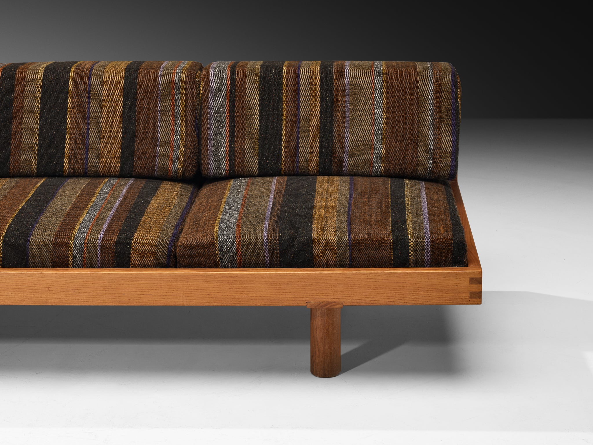 Early Pierre Chapo 'L09L' Sofa or Bench in Solid Elm Seating Morentz