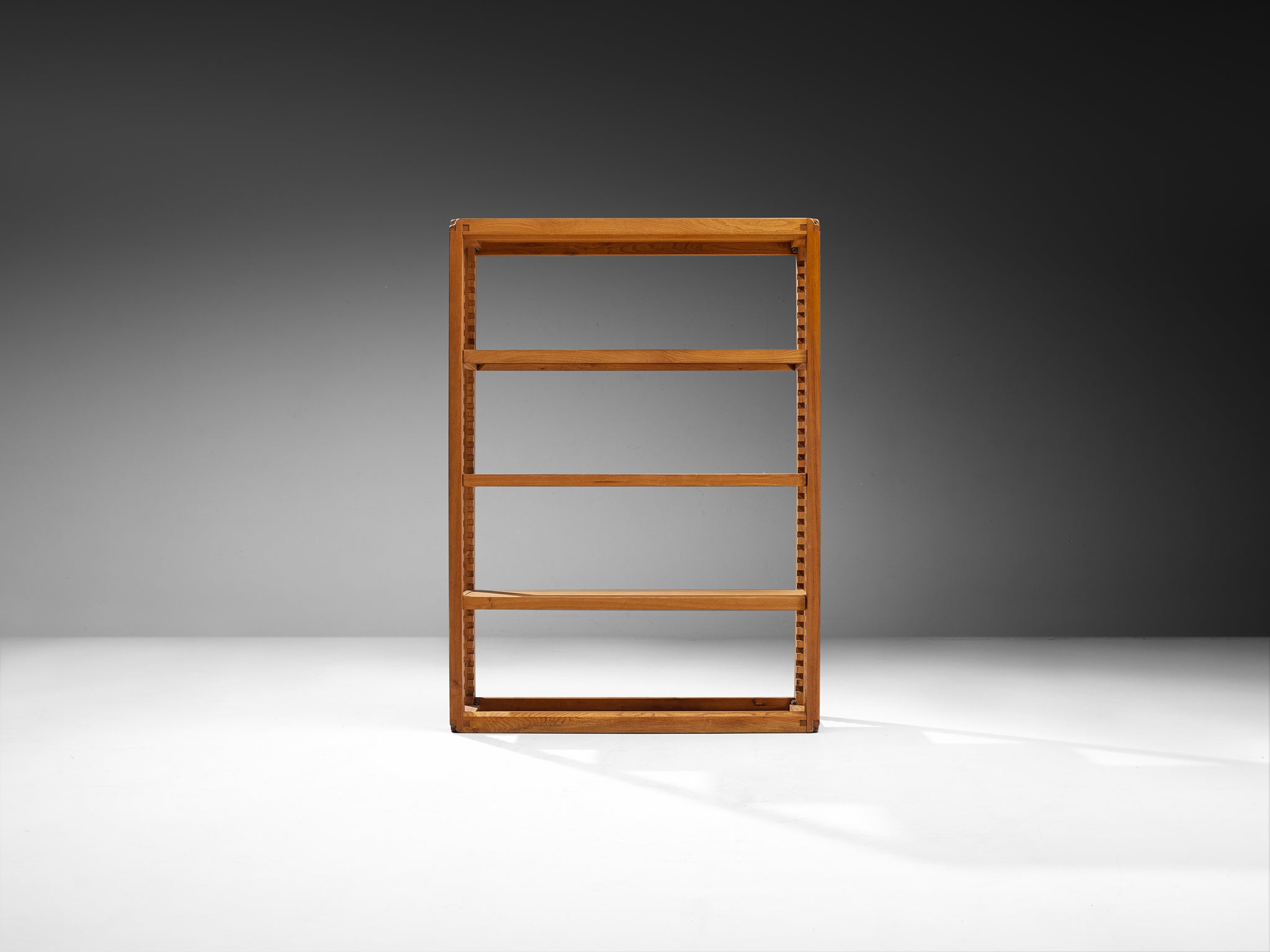Early Pierre Chapo 'B10' Bookcase or Room Divider in Solid Elm Case pieces and storage cabinets Morentz