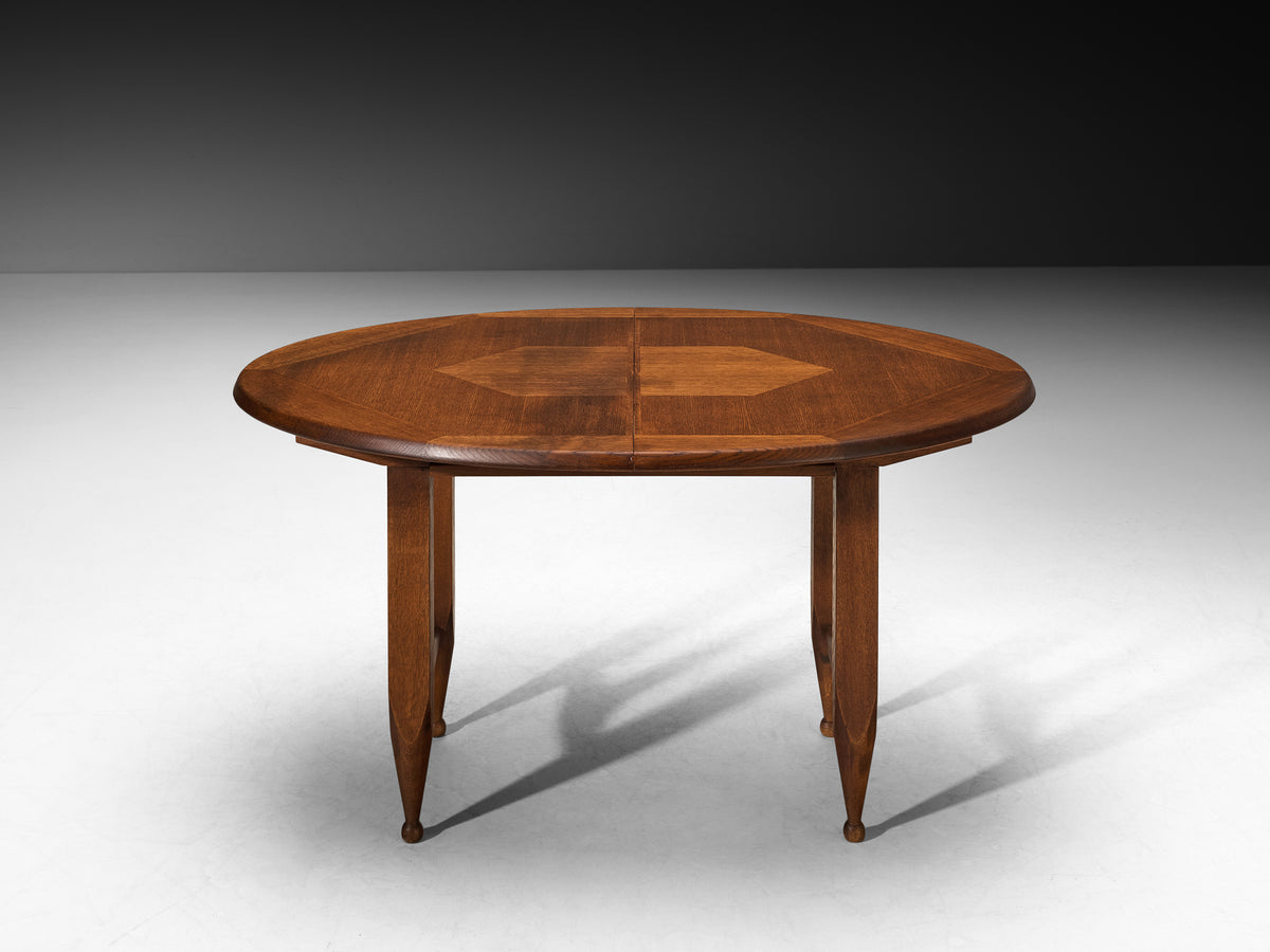 Guillerme & Chambron Oval Extendable Dining Table in Oak Tables Morentz