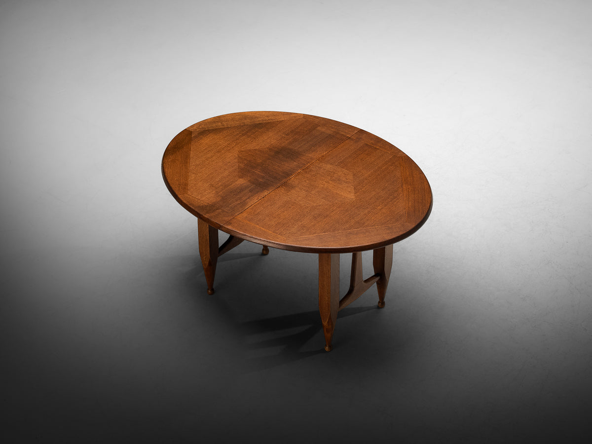 Guillerme & Chambron Oval Extendable Dining Table in Oak Tables Morentz