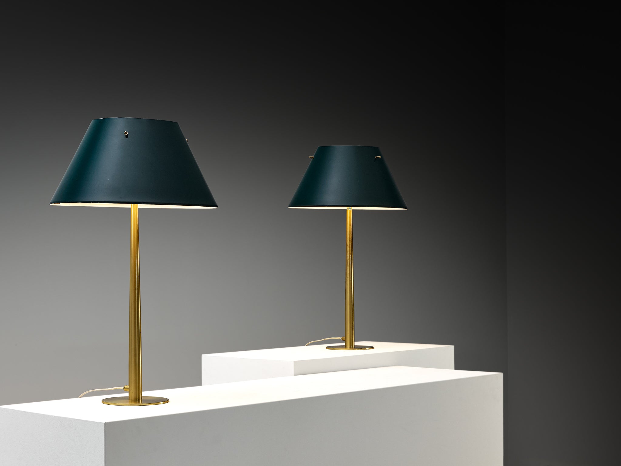 Hans-Agne Jakobsson Pair of 'B-105' Table Lamps in Brass